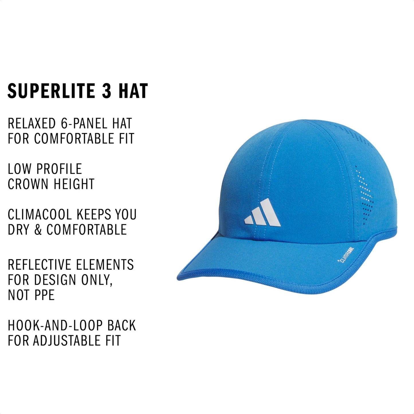 adidas Womens Superlite 3 Hat Casual - Black - Tennis Mindset