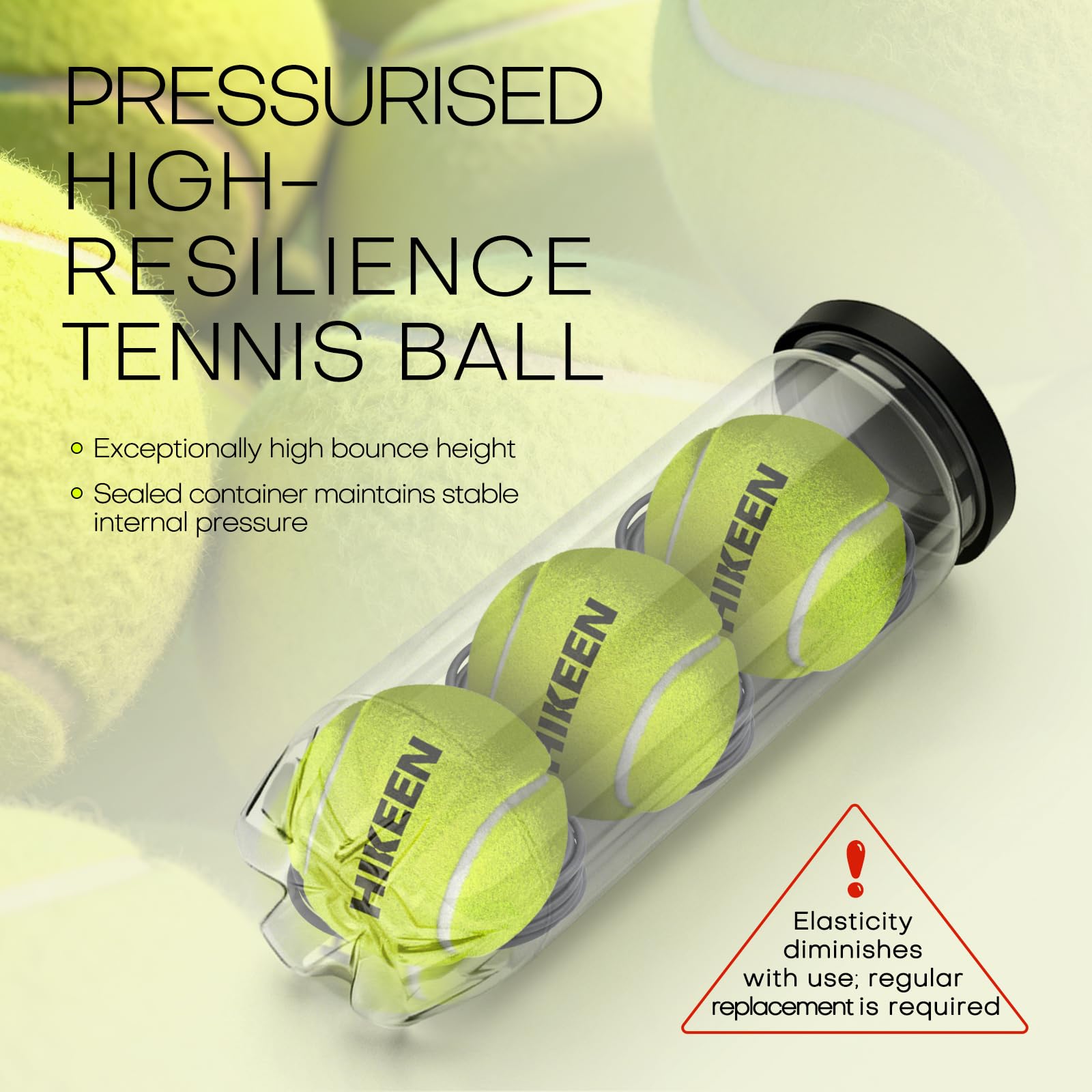 Hikeen Premium Tennis Trainer Rebound with Metal Base,Portable Solo Tennis Trainer Set with 3 Highly Elastic String Balls,Tennis Practice Equipment for Adult Kids an Beginners - Tennis Mindset