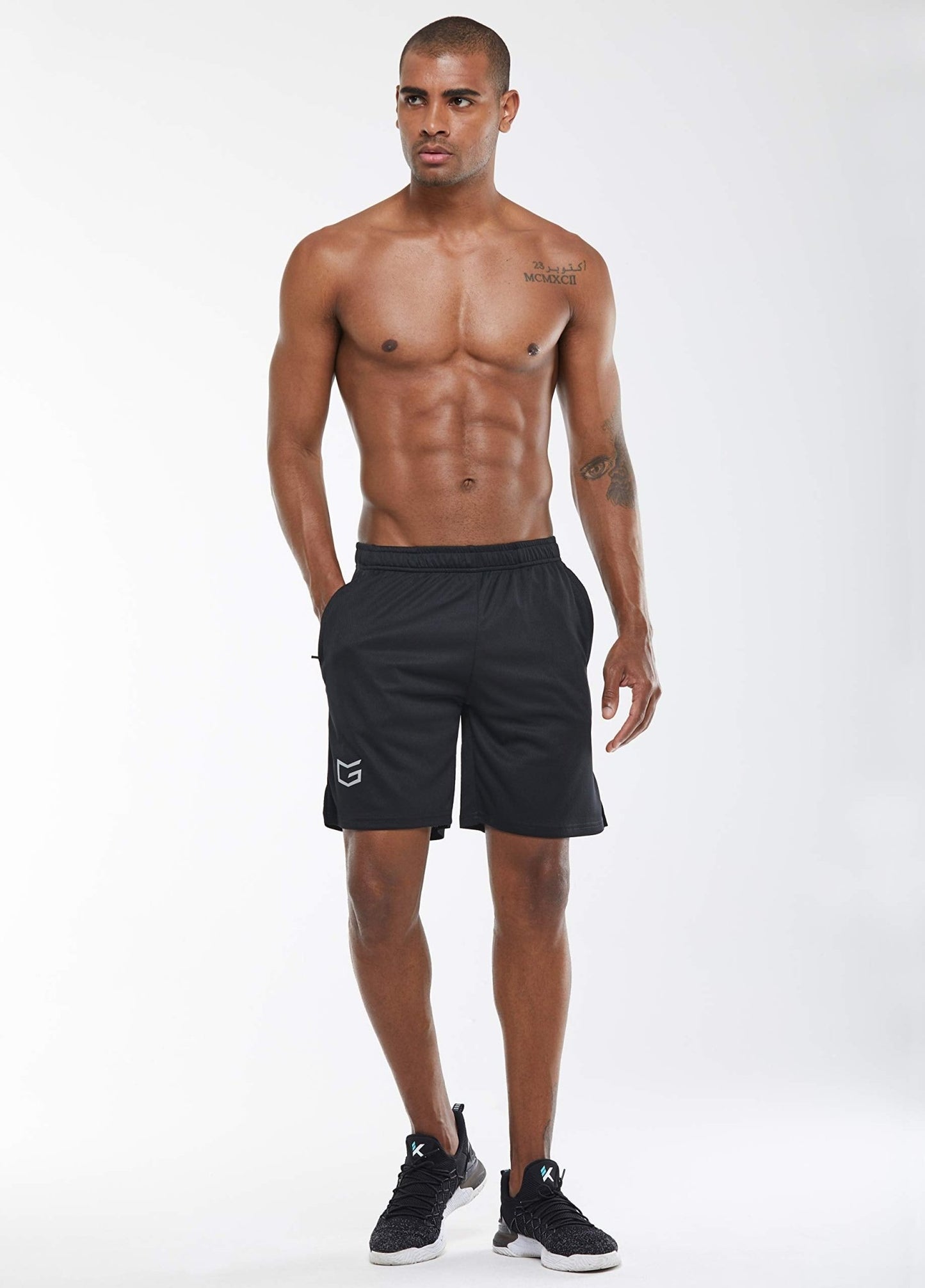 G Gradual Men's 7" Workout Running Shorts Quick Dry Lightweight Gym Shorts with Zip Pockets - Tennis Mindset