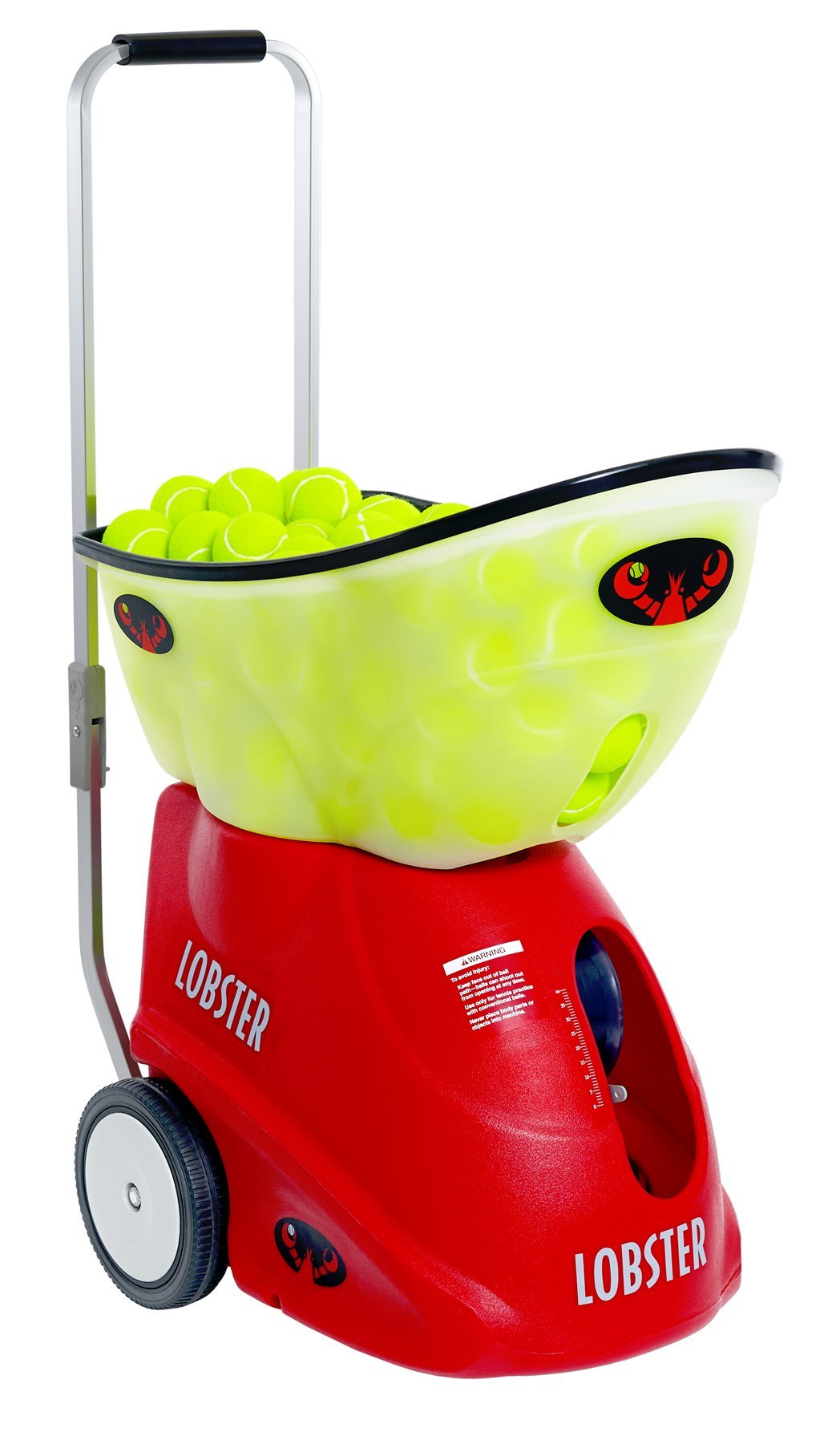 LOBSTER Sports Elite Tennis Ball Machine - Auto Portable Tennis Ball Launcher, Preloaded & Custom Drills, Spin Control, Lob Elevation Switch, Ball Speed (up to 80MPH), with Multi-Function Remote - Tennis Mindset
