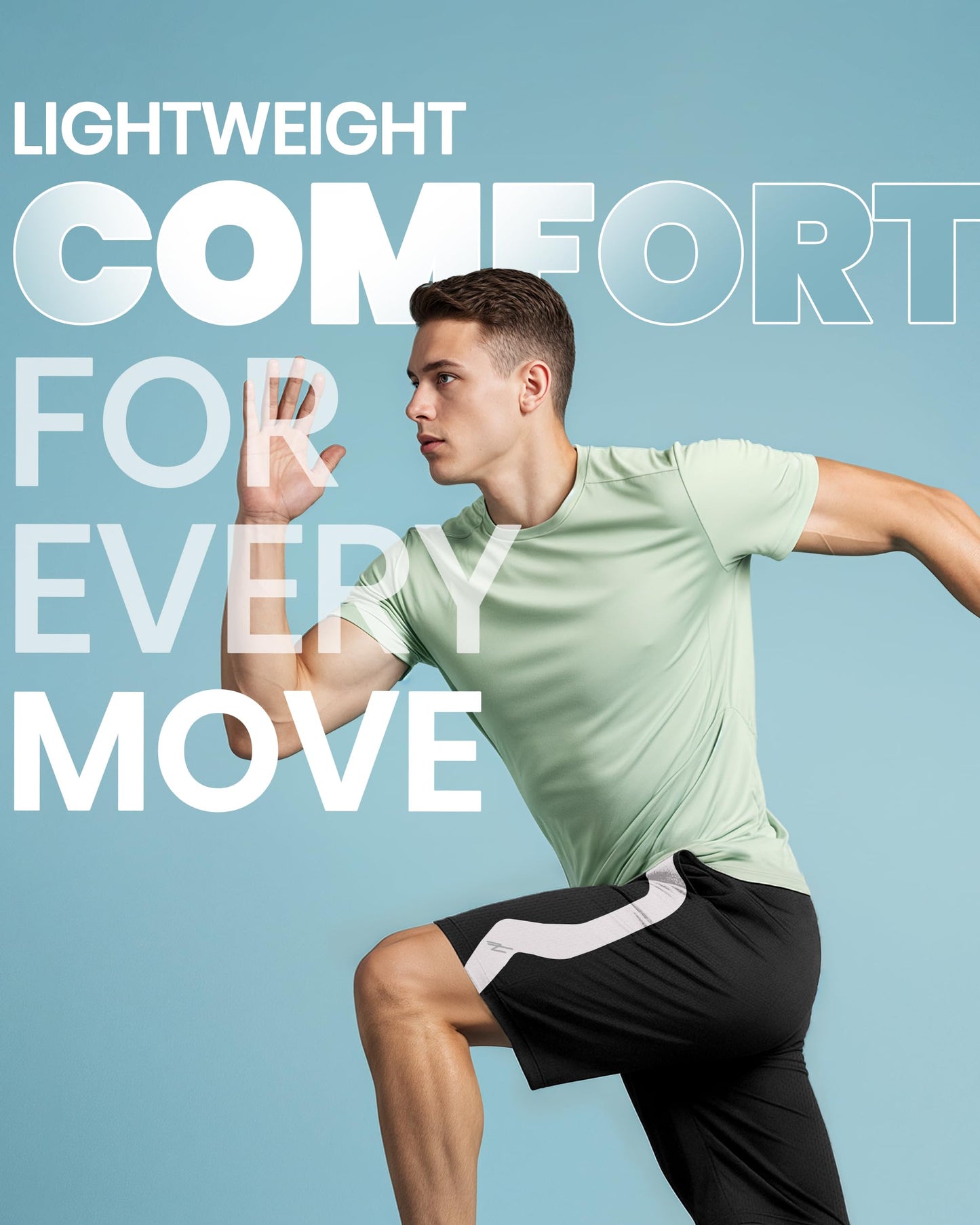 Breathable Mesh Mens Athletic Shorts Loose-Fit Quick Dry Running Gym Shorts - Tennis Mindset