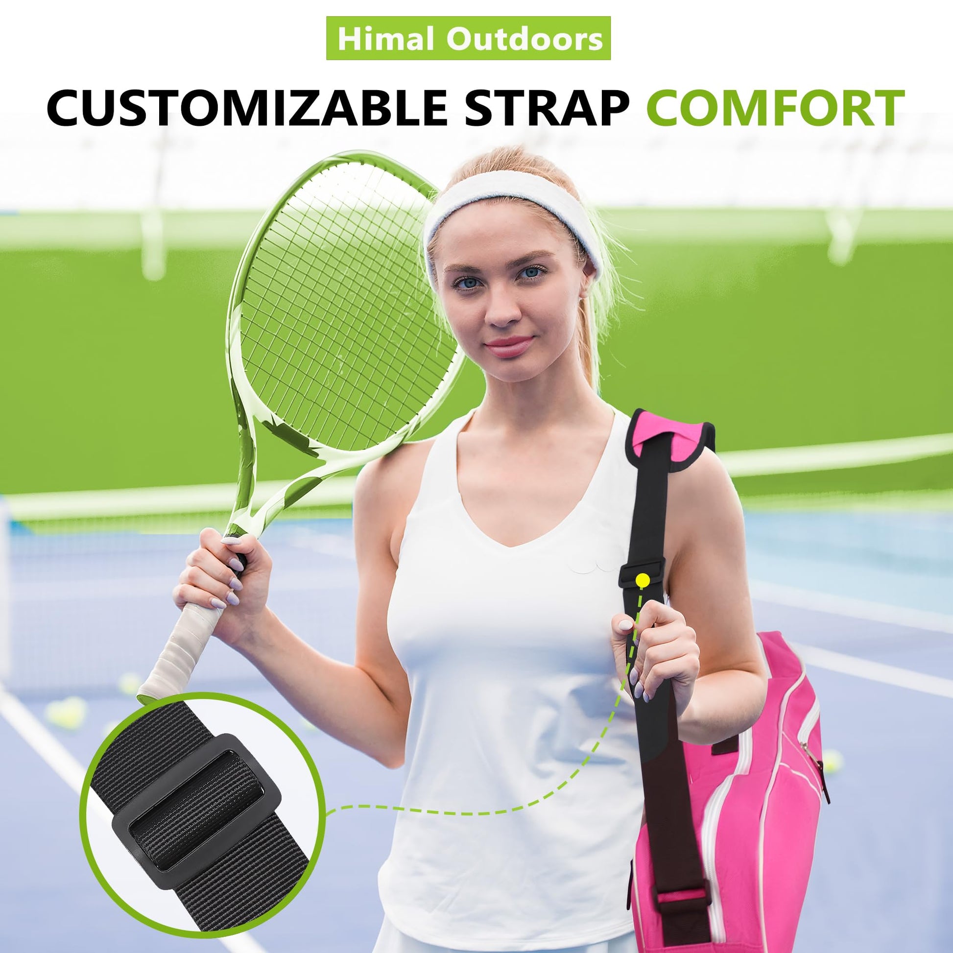 Himal Outdoors 3 Racquet Tennis Bag Tennis Racket Bag for Men Women - Tennis Mindset