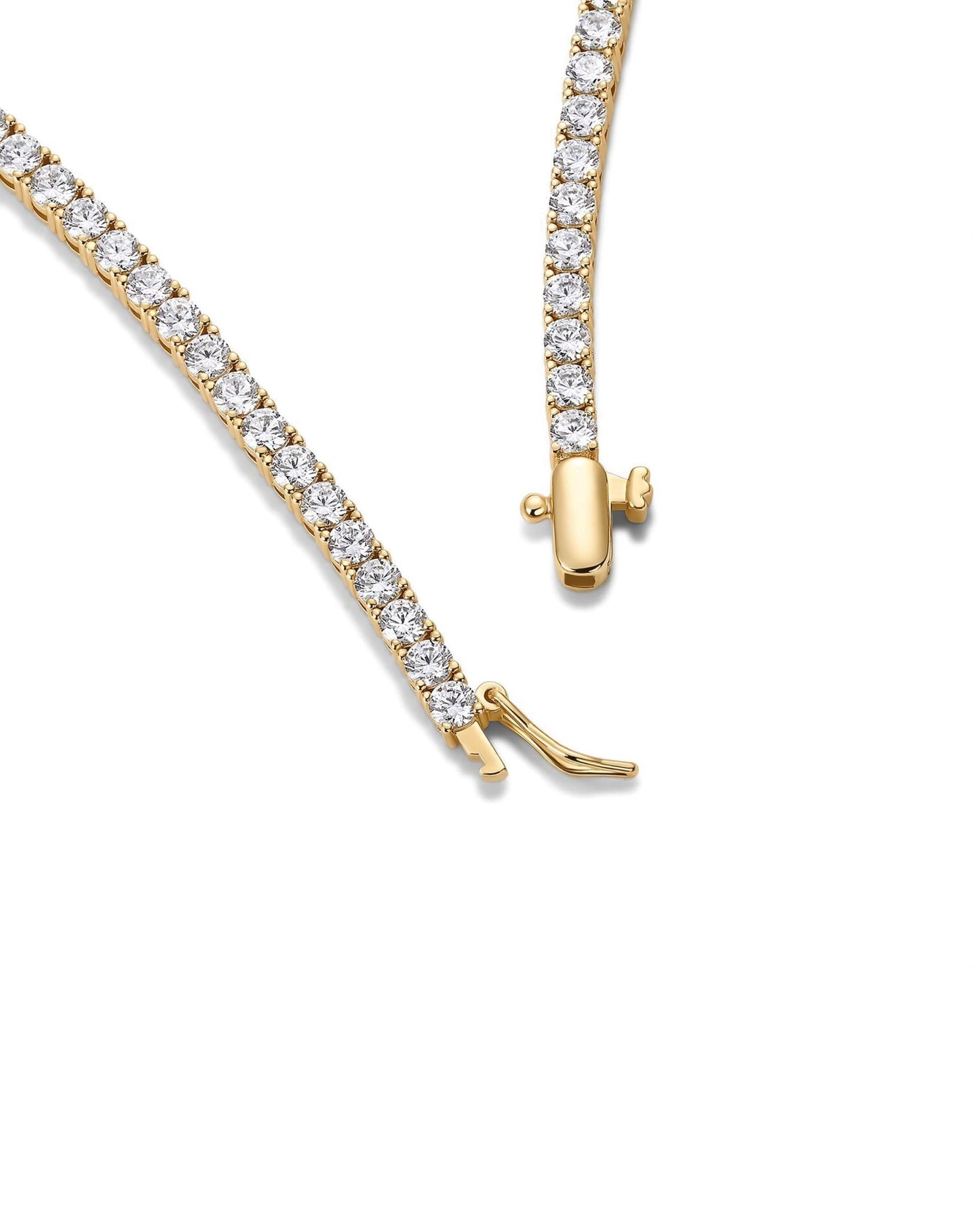 PAVOI 14K Gold Plated Graduated Tennis Necklaces for Women, CZ Necklace - Tennis Mindset