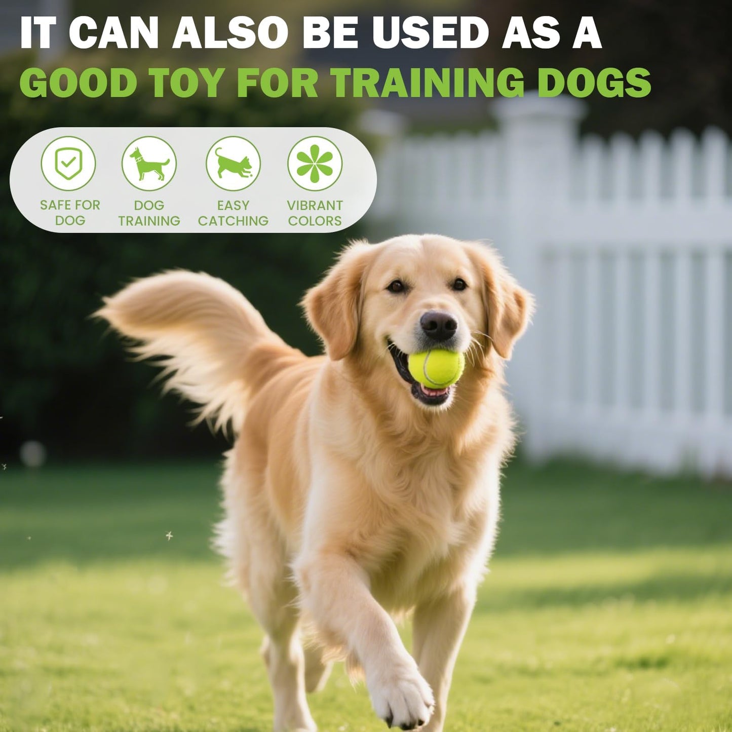 FURWEY Tennis Ball,6/12/24/36/40/80P Training Balls,Dog Balls with Mesh Bag