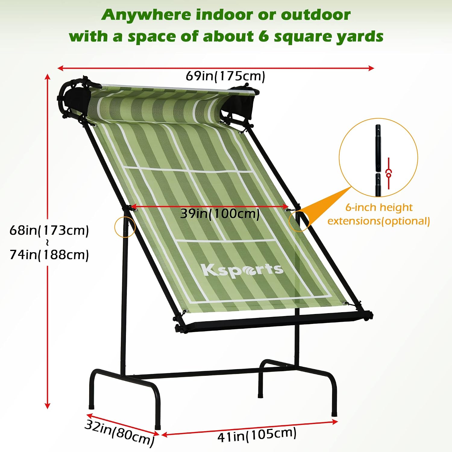 Ksports Tennis Rebounder Net – Multi Racket Sports Trainer for Tennis, Pickleball, Padel, Squash & Racquetball – Quick Assembly, Portable with Carry Bag - Tennis Mindset