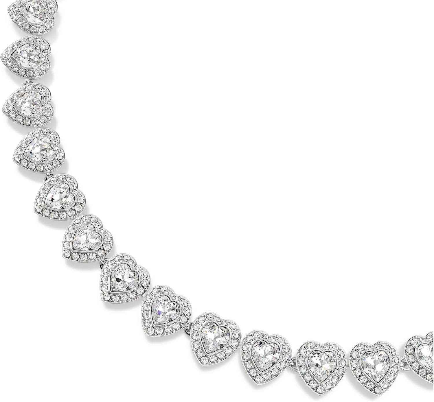 Swarovski Ariana Grande Collection, Clear Crystal & Pearls, Rhodium Finish, Necklaces, Earrings and Bracelets - Tennis Mindset