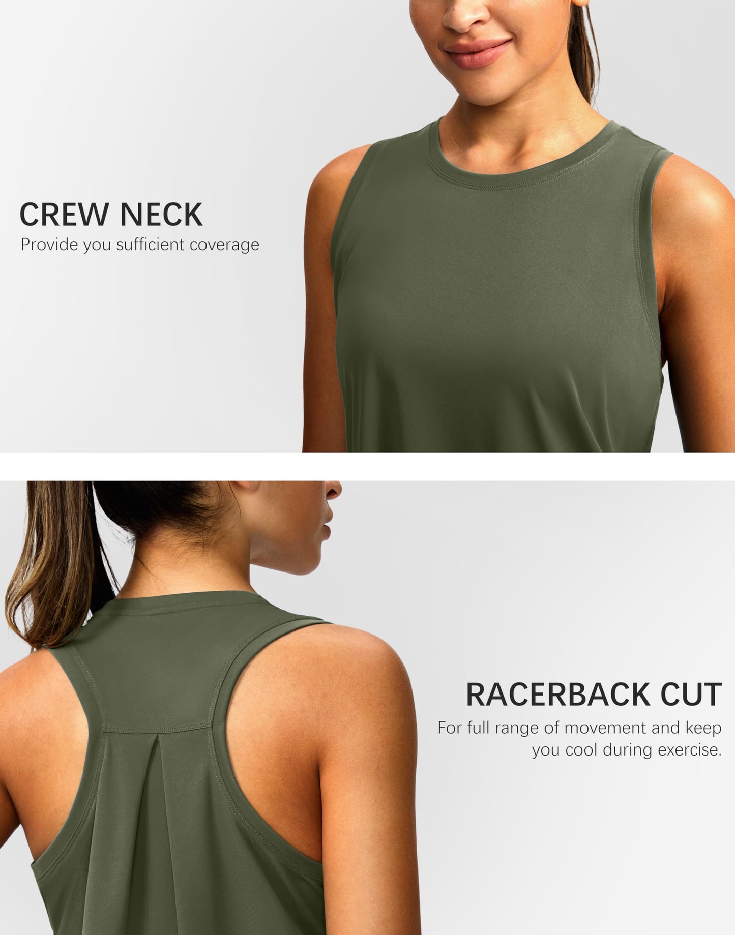 G Gradual Women's Workout Tops Racerback Athletic Tank Tops