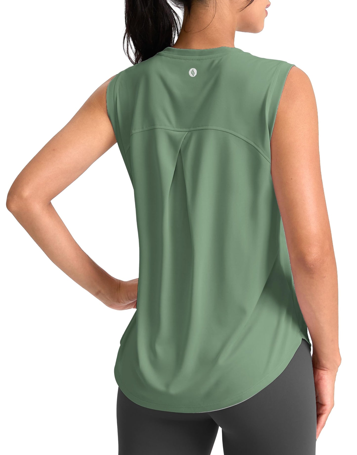 SANTINY Women's Workout Tank Tops Athletic Gym Yoga Shirt