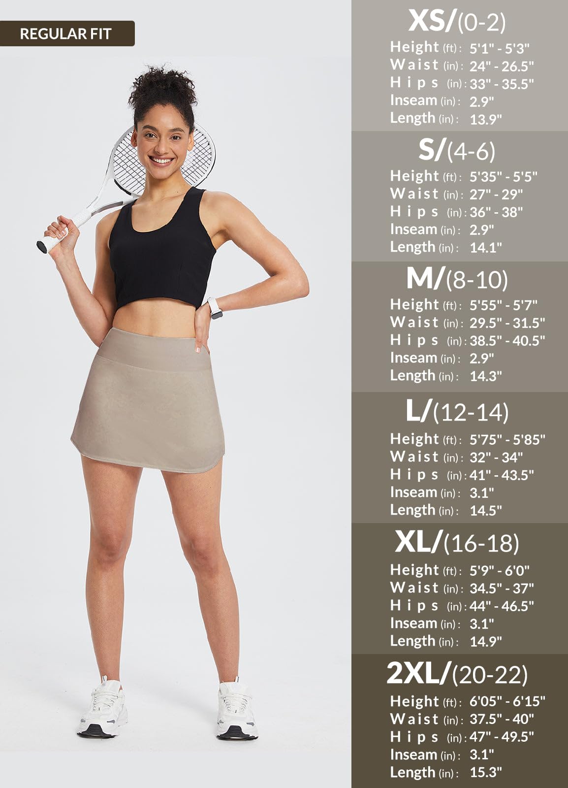 baleaf Tennis Skirt Pleated Golf Skorts with 3 Pockets - Tennis Mindset