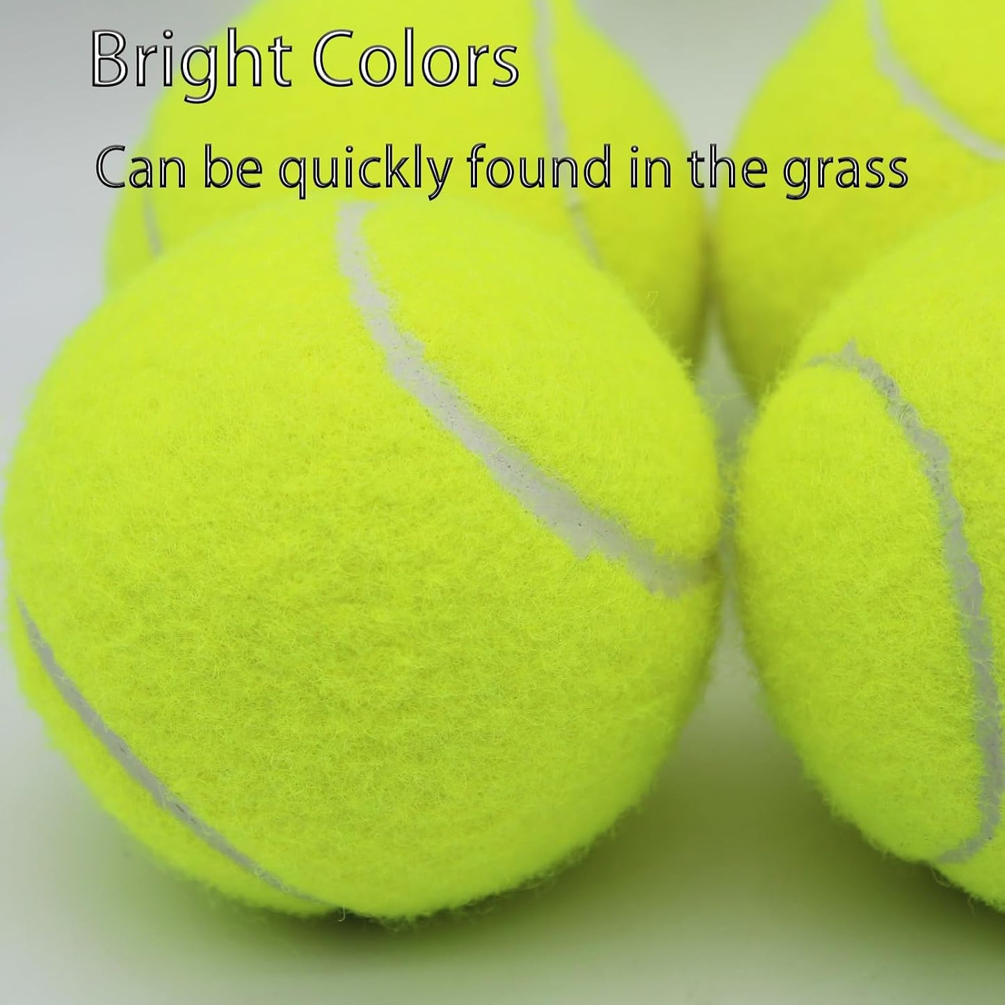 SHYUJAJIE Tennis Ball,6 Pack Practice Balls Bulk,Dog Balls with Mesh Bag