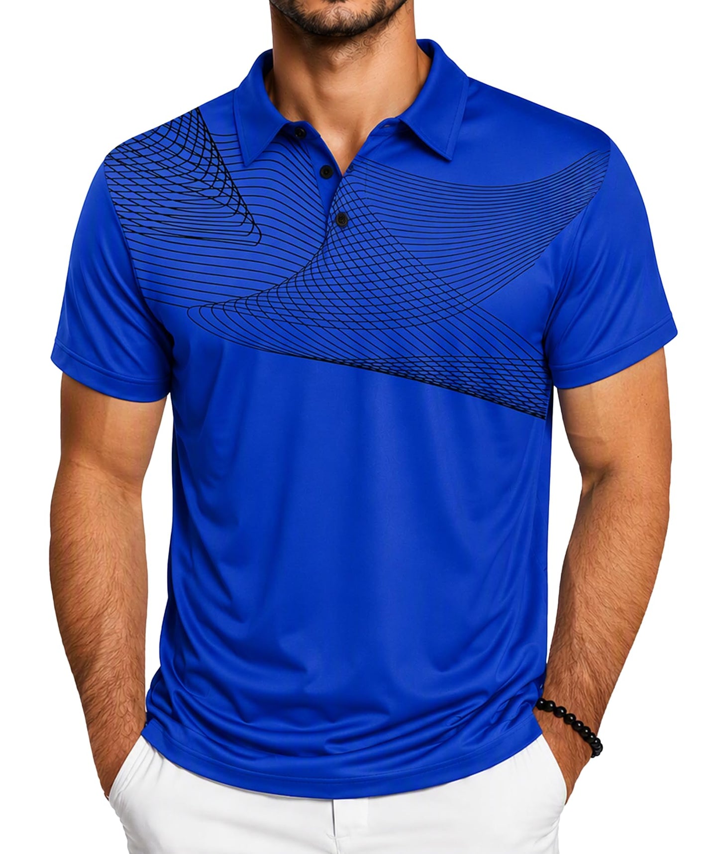 ZITY Golf Polo Shirts for Men Short Sleeve UPF 50+ Athletic Tennis T-Shirt - Tennis Mindset