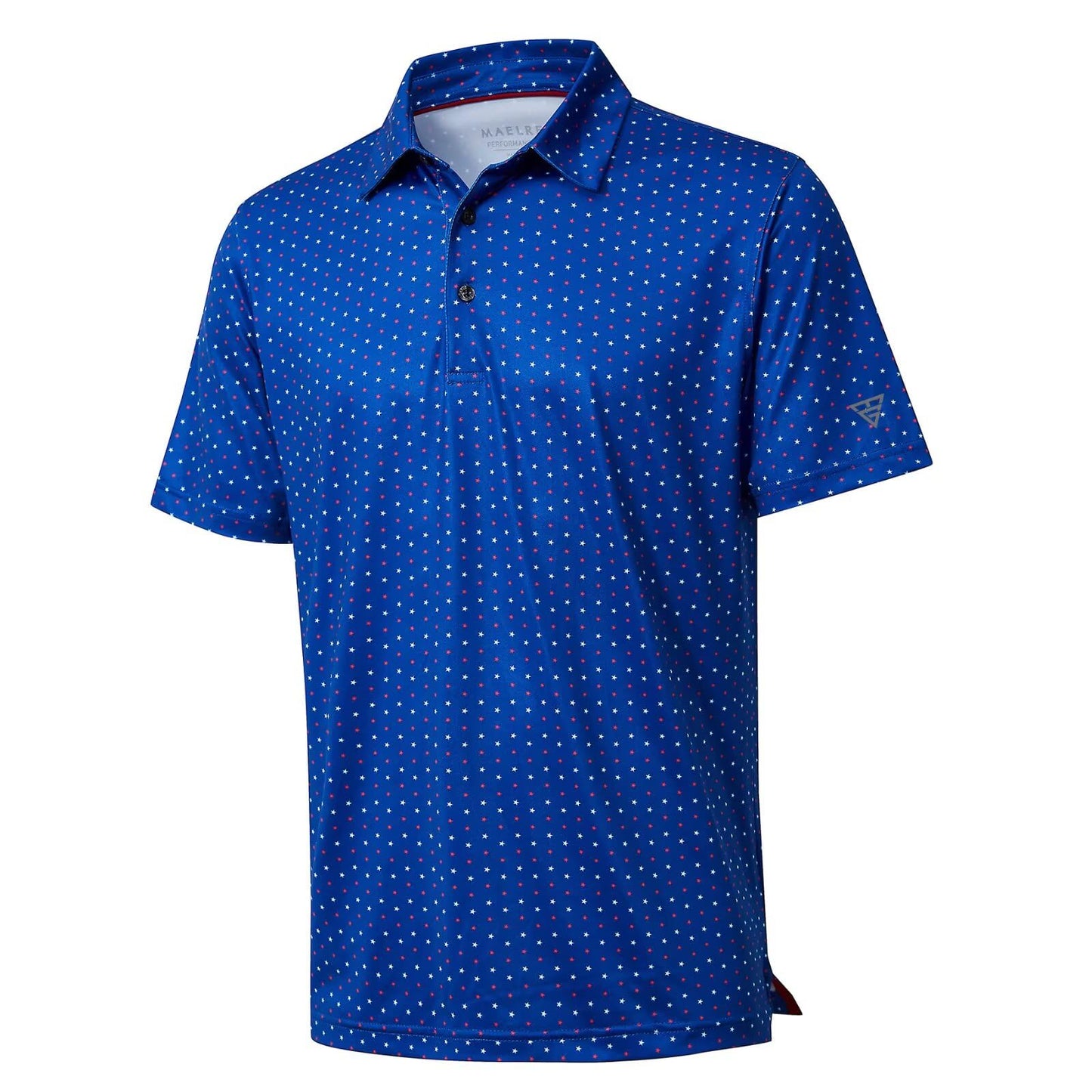 Golf Shirts for Men Dry Fit Short Sleeve Print Performance Moisture Wicking Polo Shirt - Tennis Mindset
