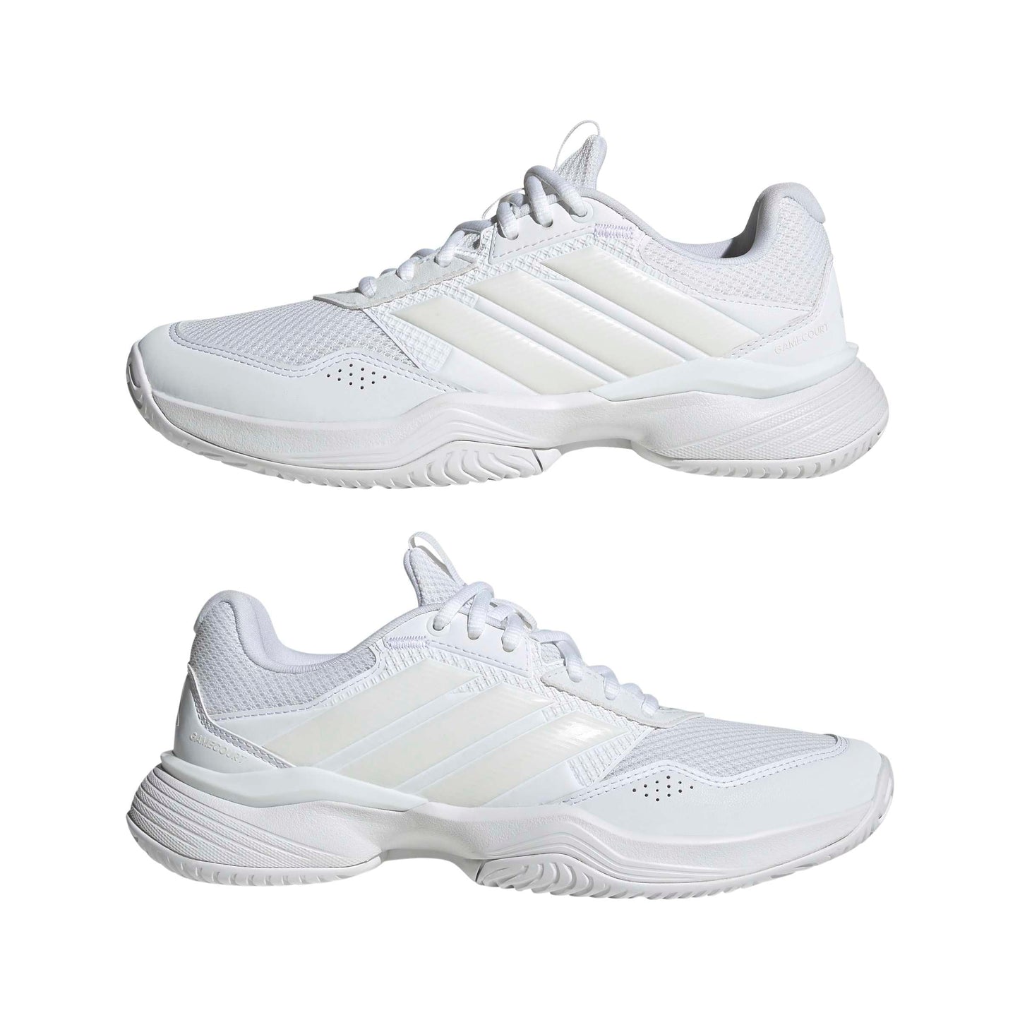 adidas Womens Gamecourt 3 All Court Sneakers Shoes - White - Tennis Mindset