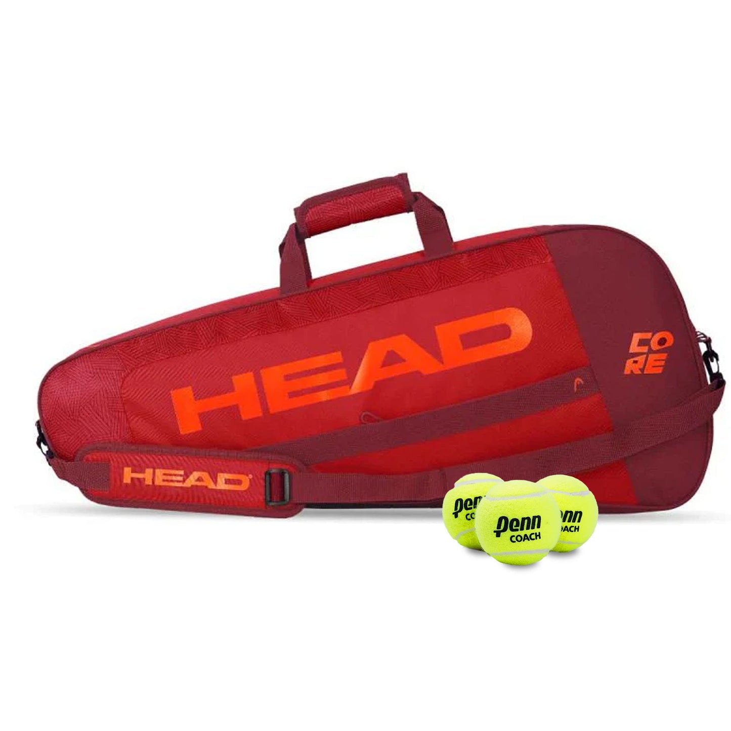 HEAD Core 3R Pro Tennis Racquet Bag - Holds 3 Racquets, Adjustable Strap - Tennis Mindset