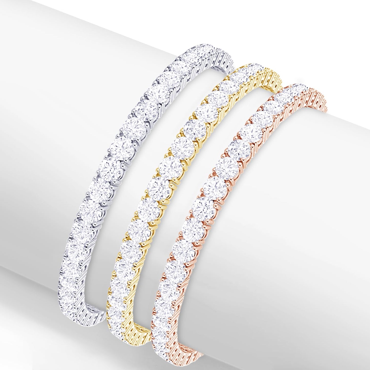 Houston Diamond District 3 to 22 CT Mined Natural Diamond Tennis Bracelet