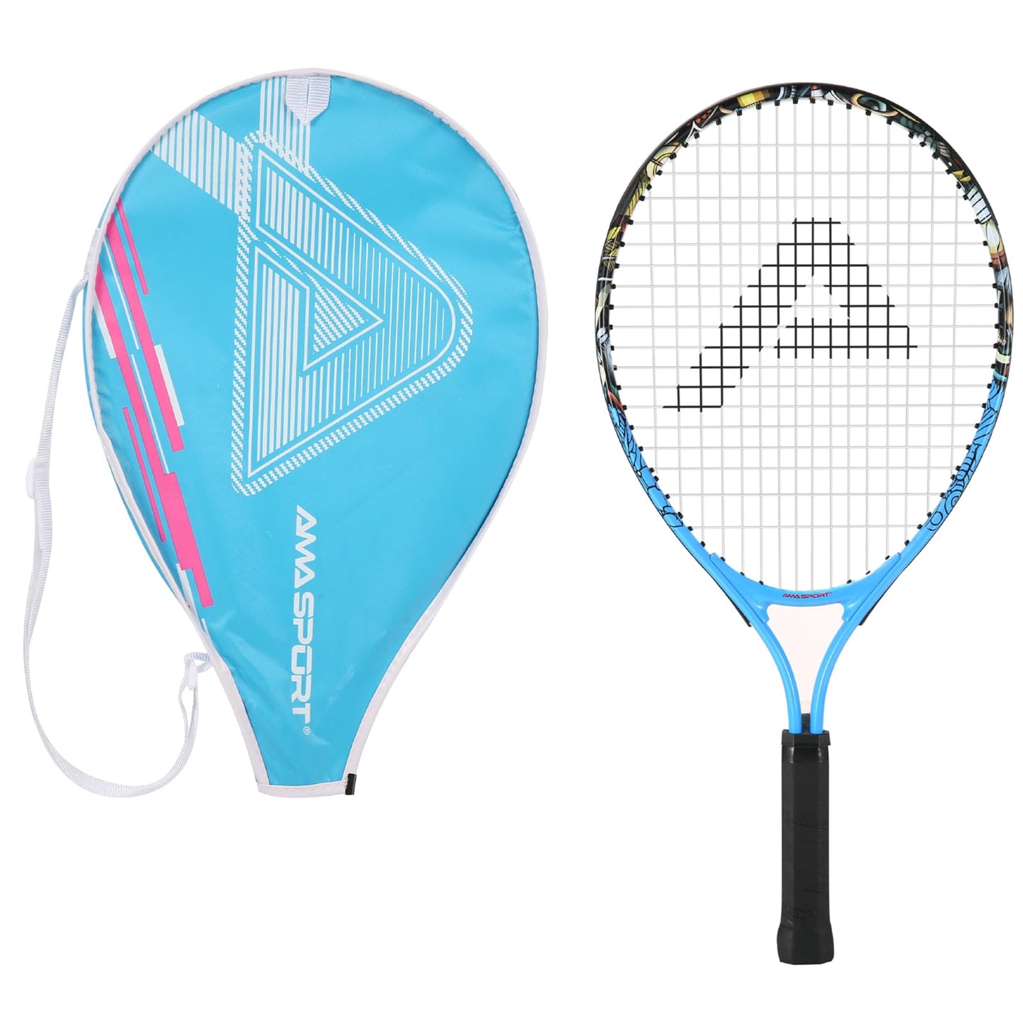 AMA SPORT Kids Tennis Racket for Junior Toddlers Starter Kit 17-25" Tennis Racquet for Girls and Boys with 420D Nylon Shoulder Strap Bag - Tennis Mindset
