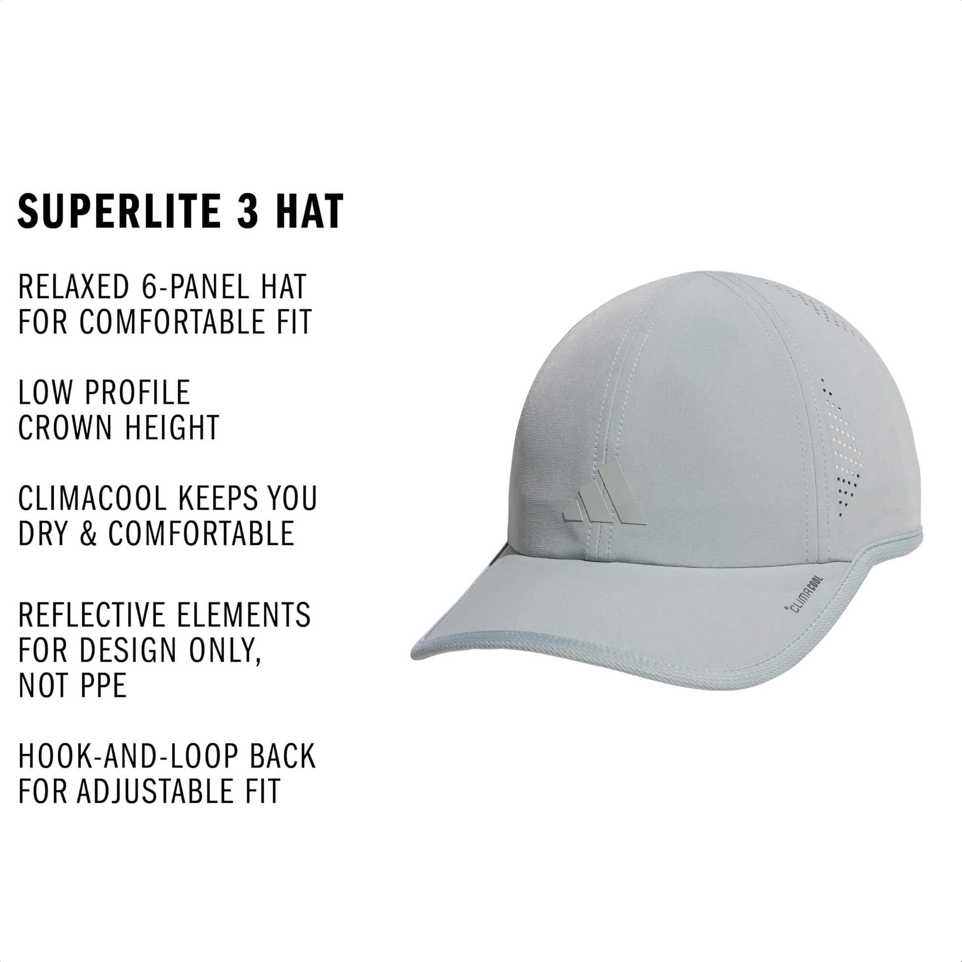 adidas Womens Superlite 3 Hat Casual - Black - Tennis Mindset