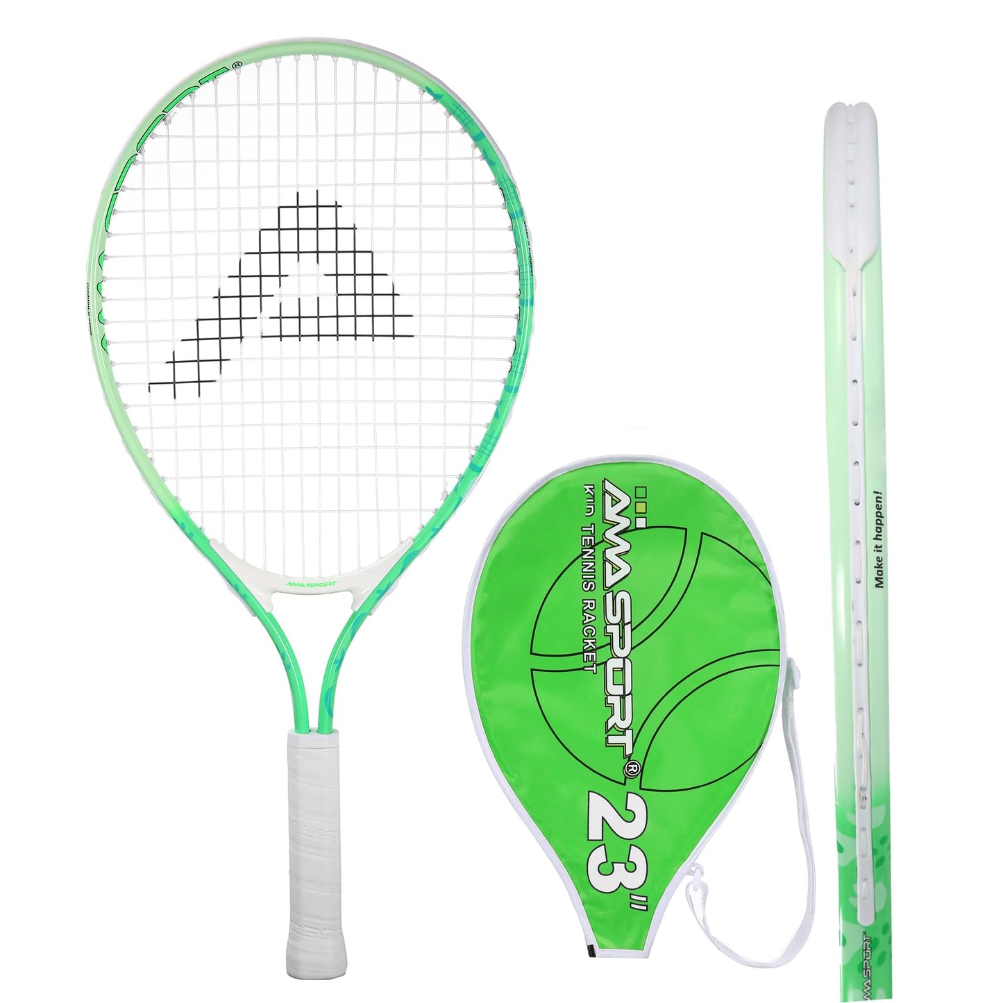 AMA SPORT Kids Tennis Racket for Junior Toddlers Starter Kit 17-25" Tennis Racquet for Girls and Boys with 420D Nylon Shoulder Strap Bag - Tennis Mindset