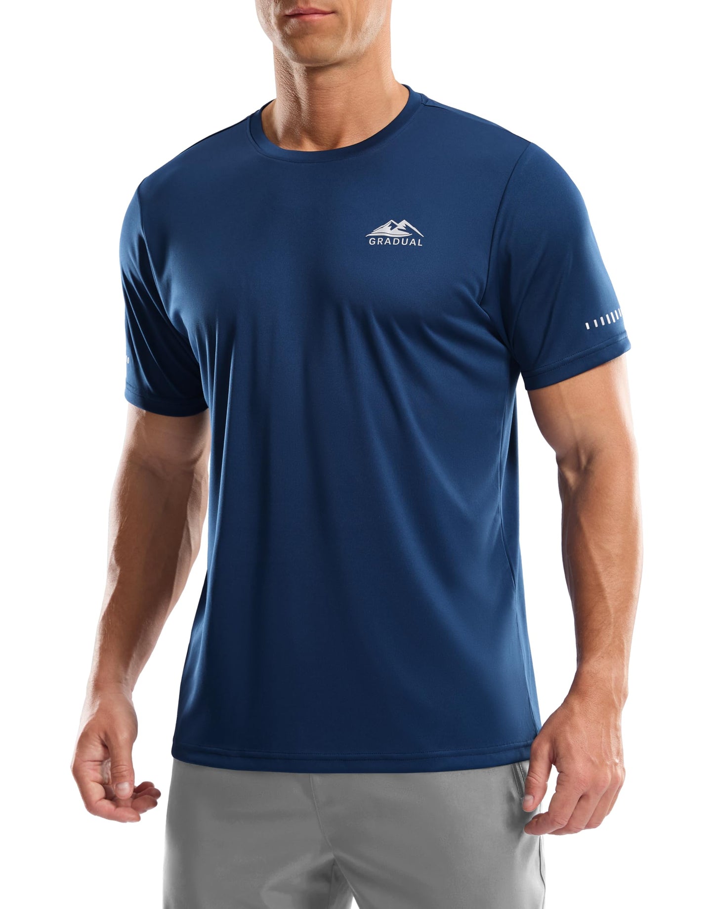 Men's UPF 50+ Sun Protection Swim Shirts Rash Guard Dry Fit Workout Tshirts - Tennis Mindset