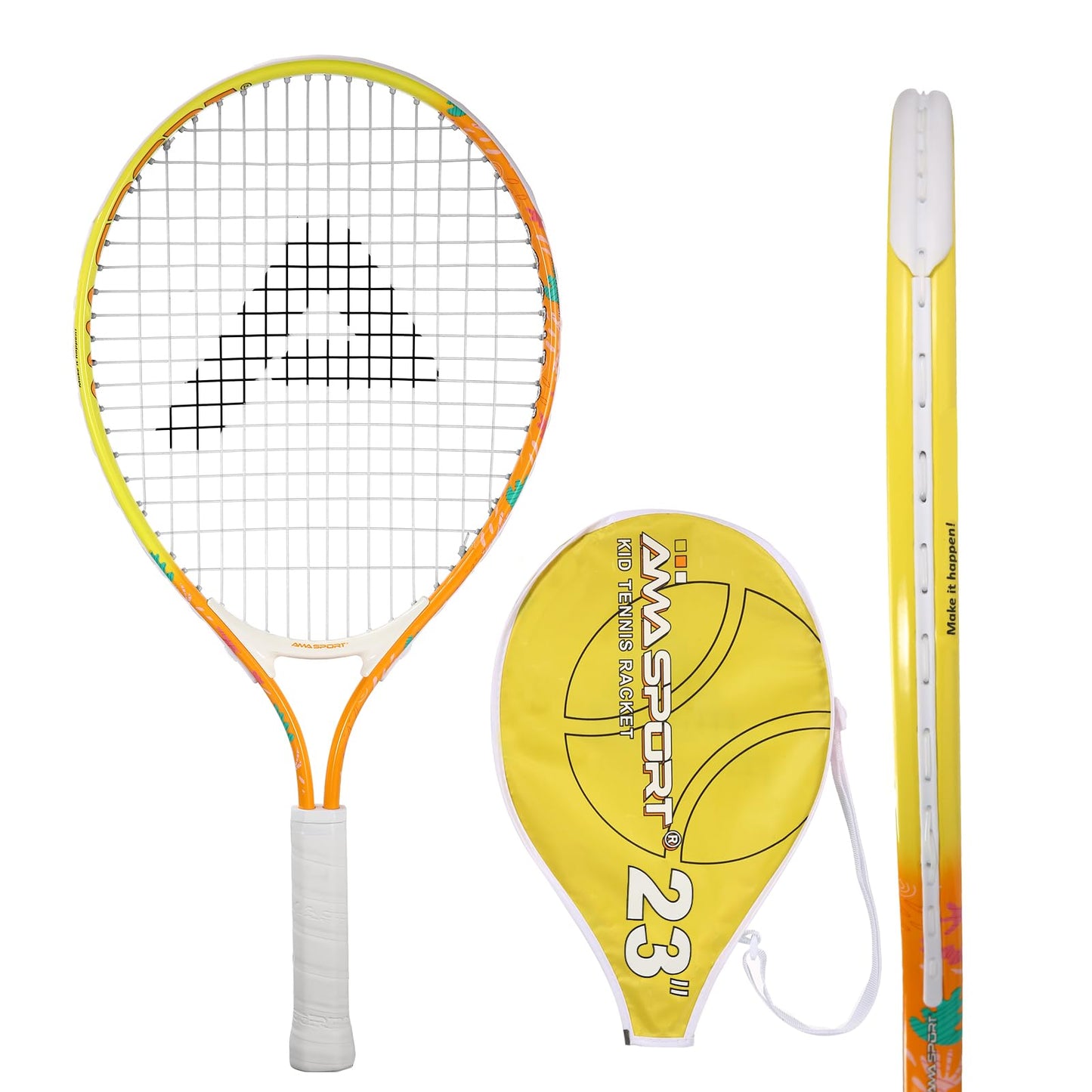 AMA SPORT Kids Tennis Racket for Junior Toddlers Starter Kit 17-25" Tennis Racquet for Girls and Boys with 420D Nylon Shoulder Strap Bag - Tennis Mindset