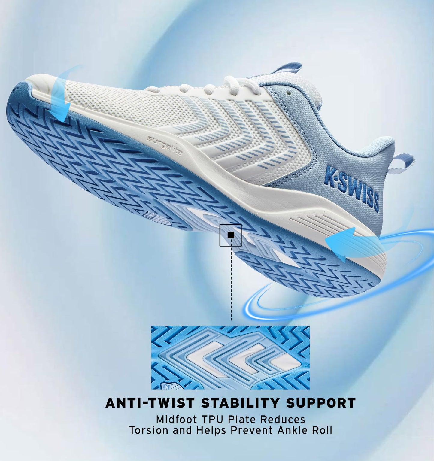 K-Swiss Women's Ultrashot Light Pickleball Tennis Shoe - Lightweight Court Shoes Lateral Movement Stable Support - Tennis Mindset