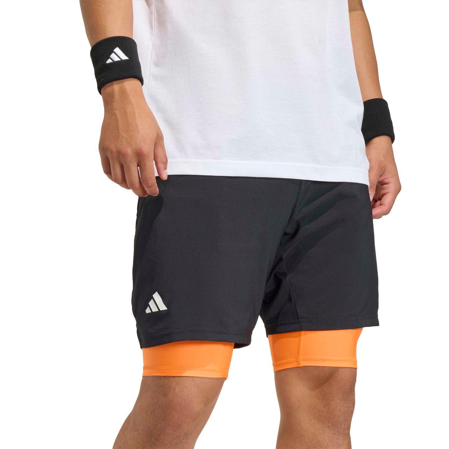 adidas Mens Club Climacool 2-In-1 Shorts Tennis Casual Bottoms Casual - White - Tennis Mindset