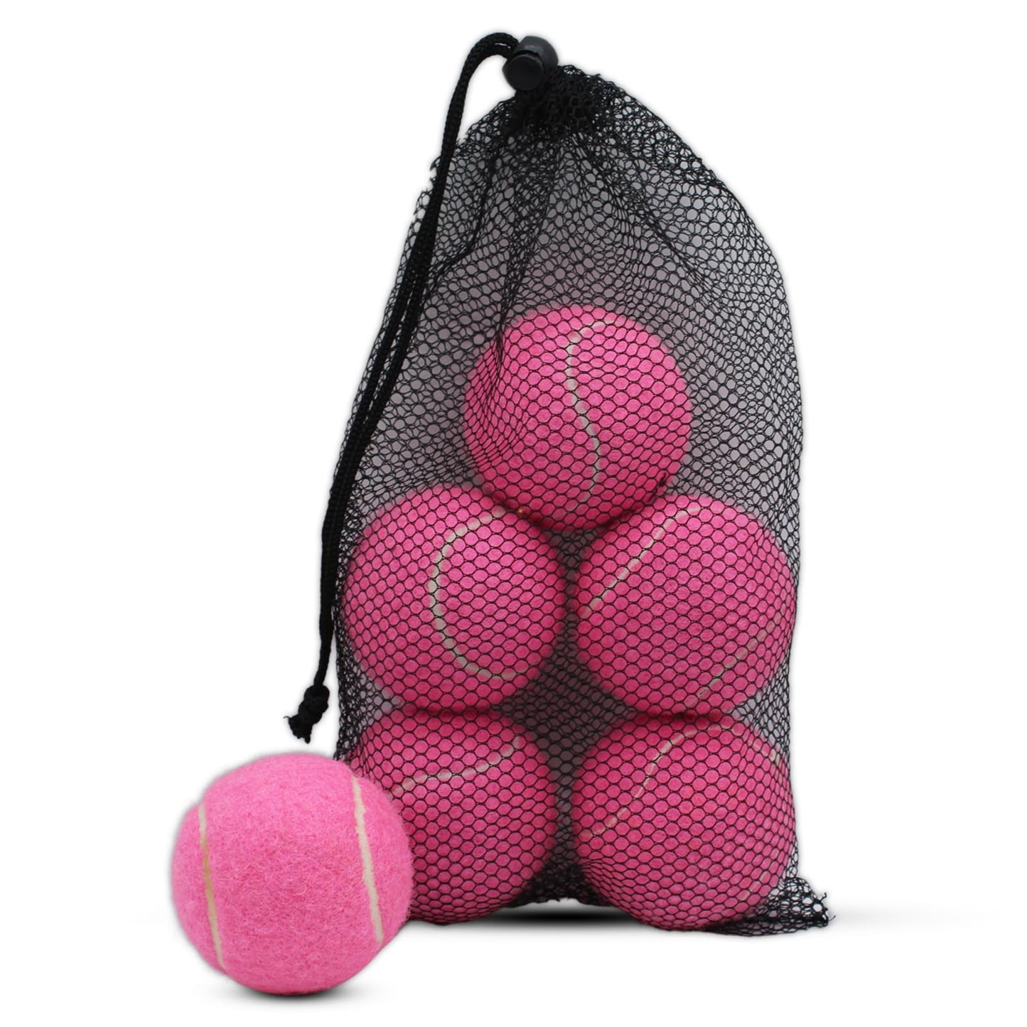 SHYUJAJIE Tennis Ball,6 Pack Practice Balls Bulk,Dog Balls with Mesh Bag