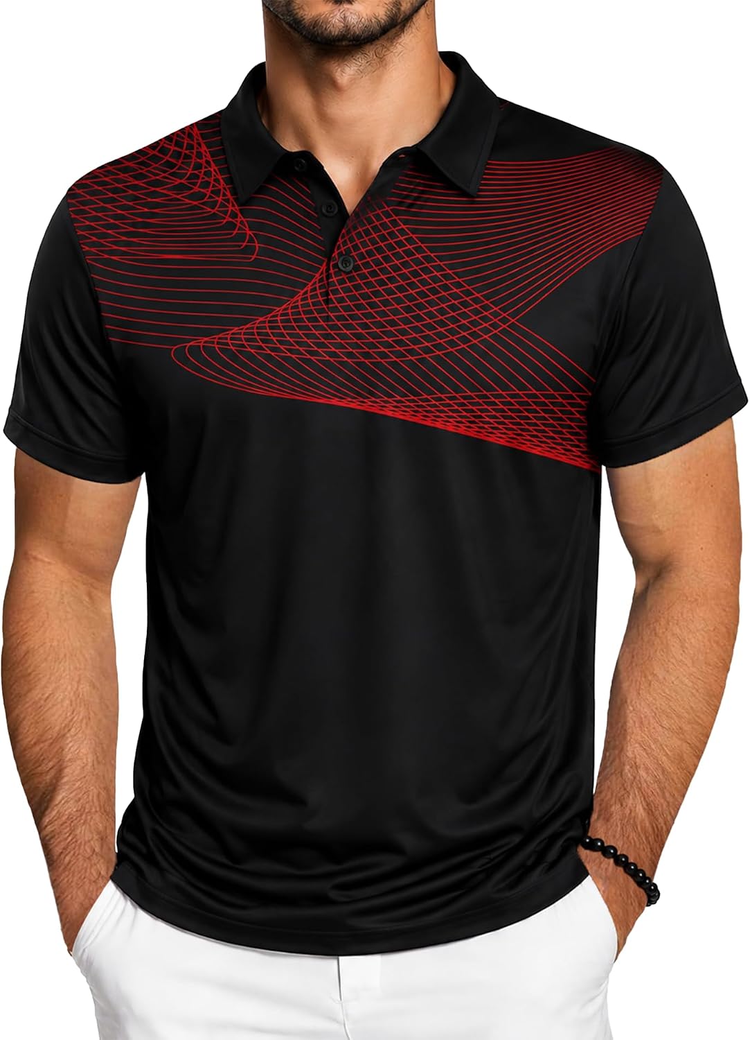 ZITY Golf Polo Shirts for Men Short Sleeve UPF 50+ Athletic Tennis T-Shirt - Tennis Mindset