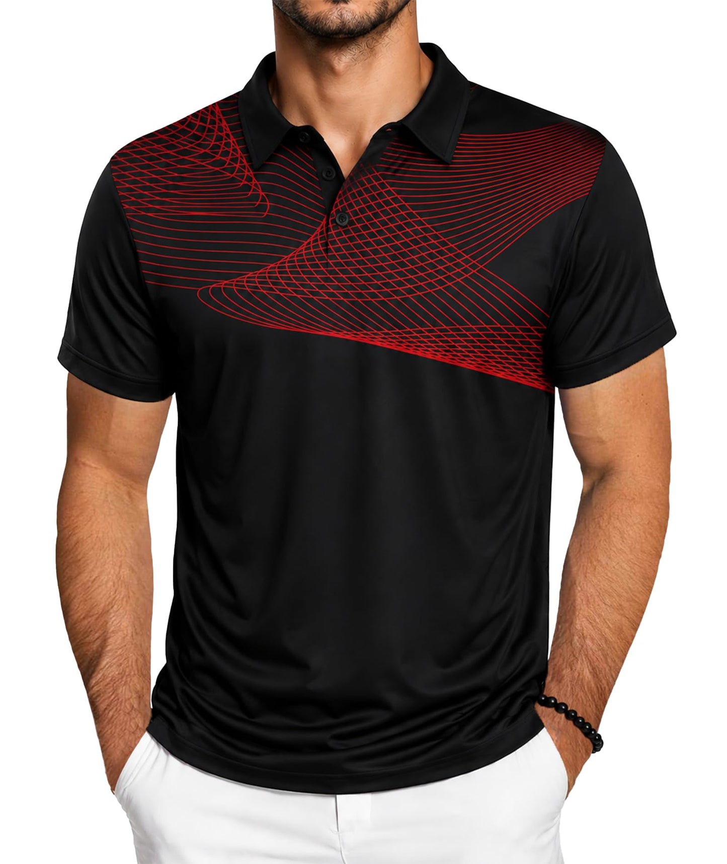 ZITY Golf Polo Shirts for Men Short Sleeve UPF 50+ Athletic Tennis T-Shirt - Tennis Mindset