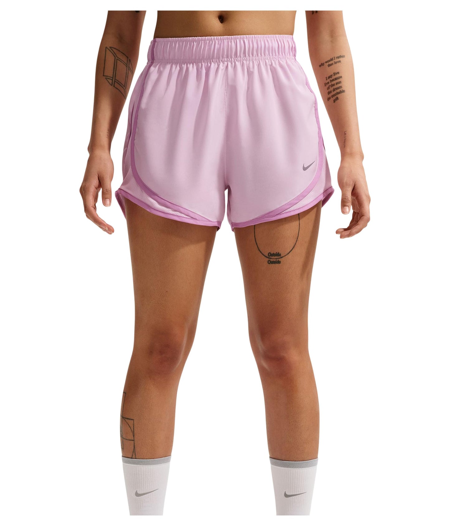 Nike Women's Tempo Dri-FIT Mid-Rise Brief-Lined Running Shorts - Tennis Mindset