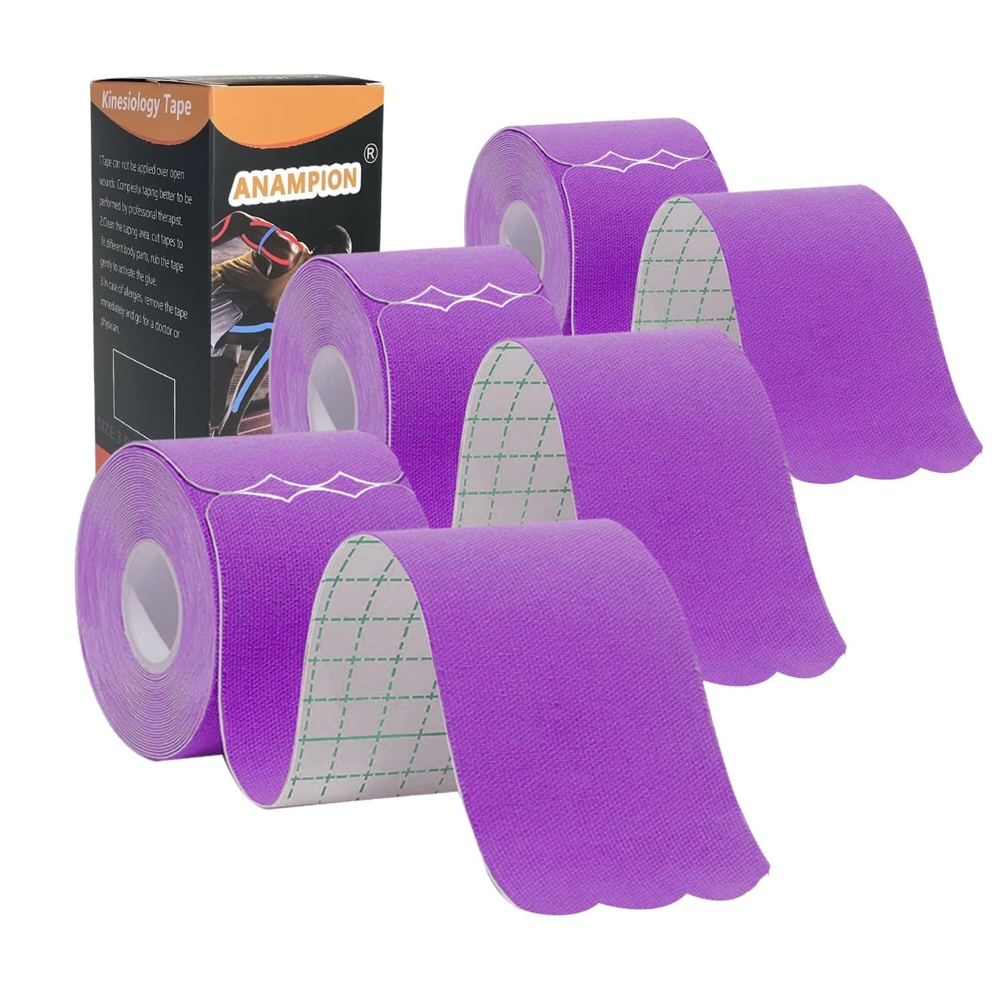 Kinesiology Tape Precut Strips Pro Athletic (3 Rolls,60 Strips) Original Cotton Waterproof Breathable Latex Free Tape for Muscle Pain Relief and Joint Support Elastic Sports Activities Tapes (Mix) - Tennis Mindset