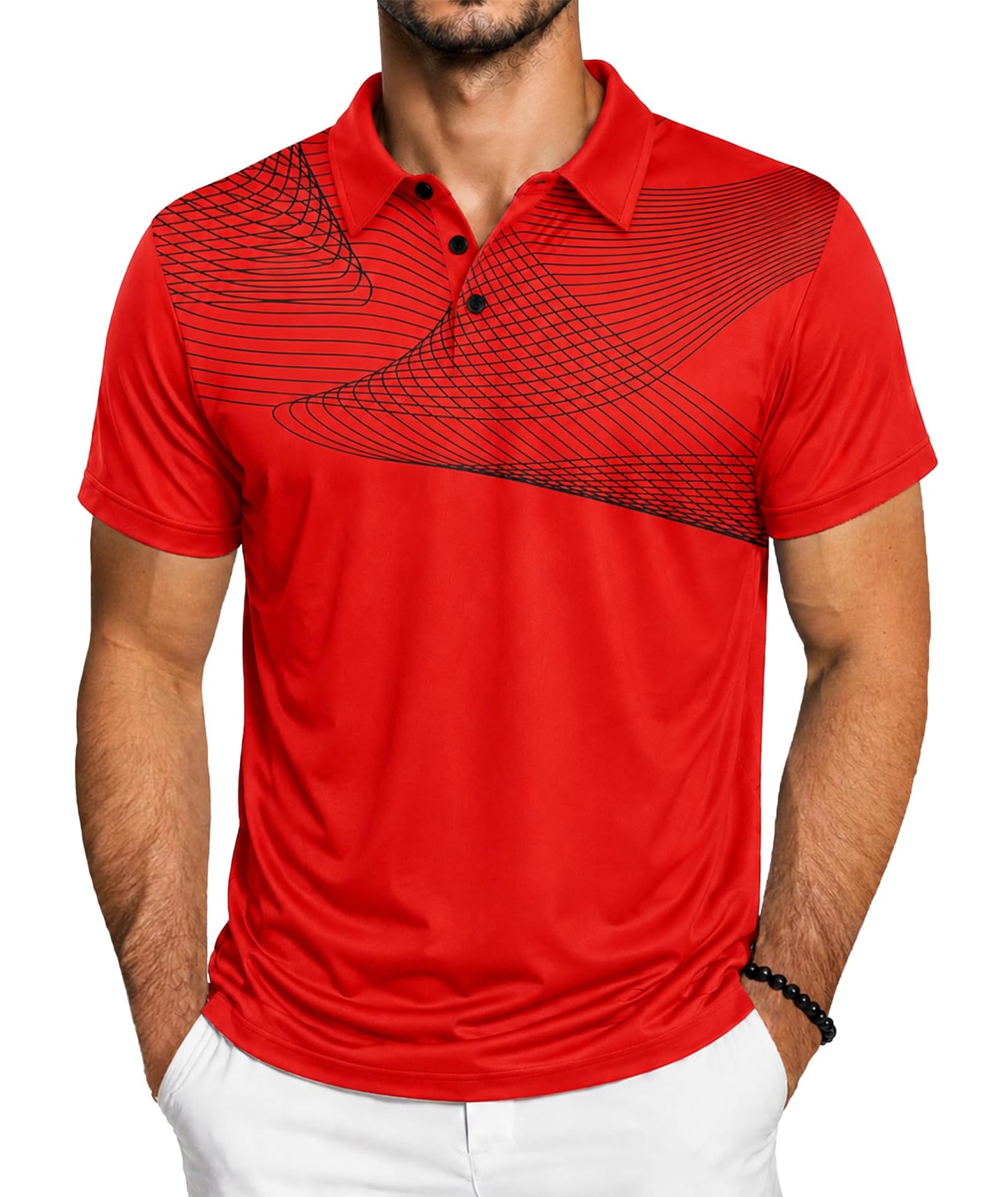 ZITY Golf Polo Shirts for Men Short Sleeve UPF 50+ Athletic Tennis T-Shirt - Tennis Mindset
