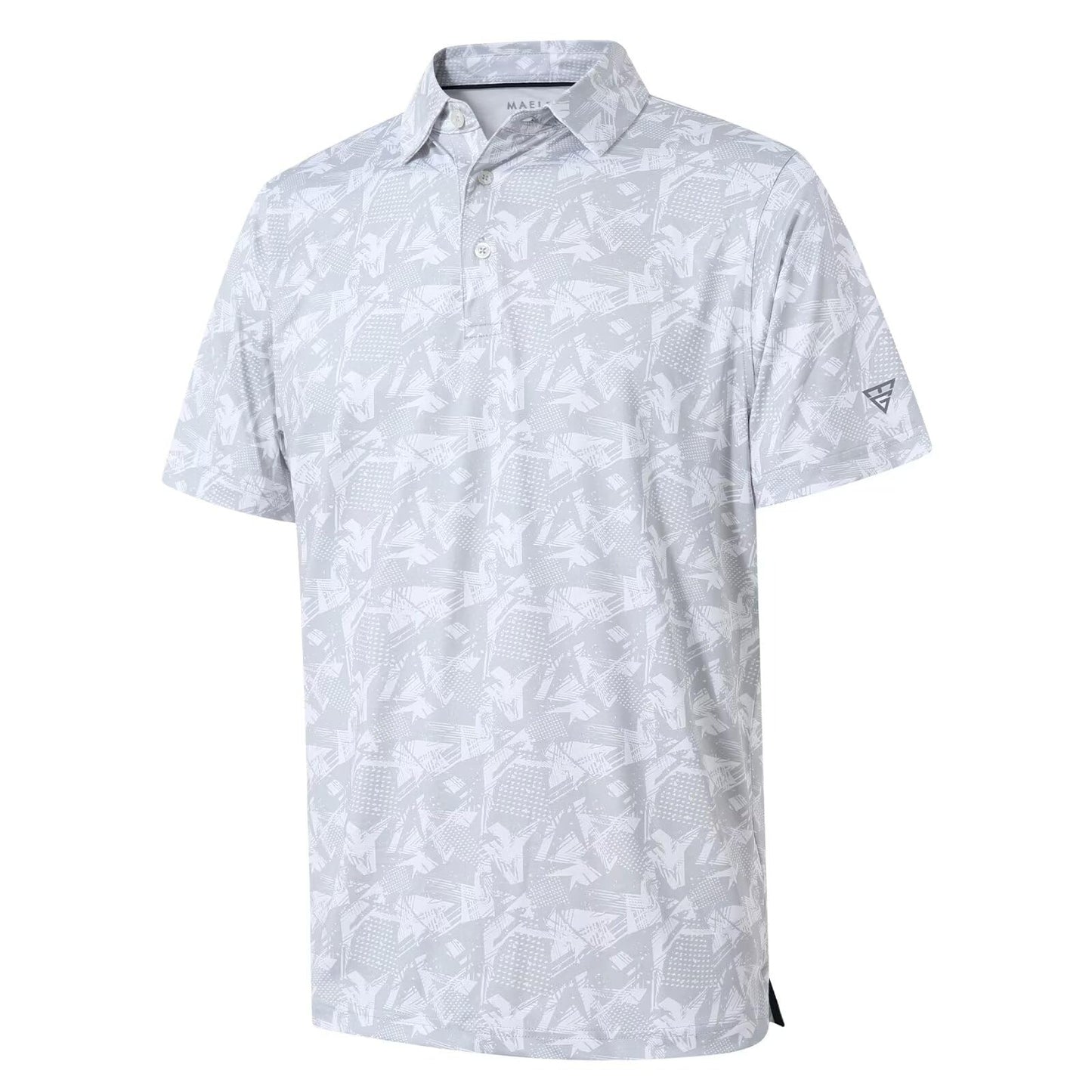 Golf Shirts for Men Dry Fit Short Sleeve Print Performance Moisture Wicking Polo Shirt - Tennis Mindset