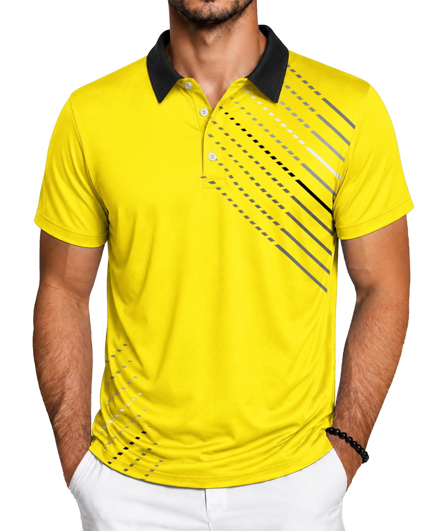 ZITY Golf Polo Shirts for Men Short Sleeve UPF 50+ Athletic Tennis T-Shirt - Tennis Mindset