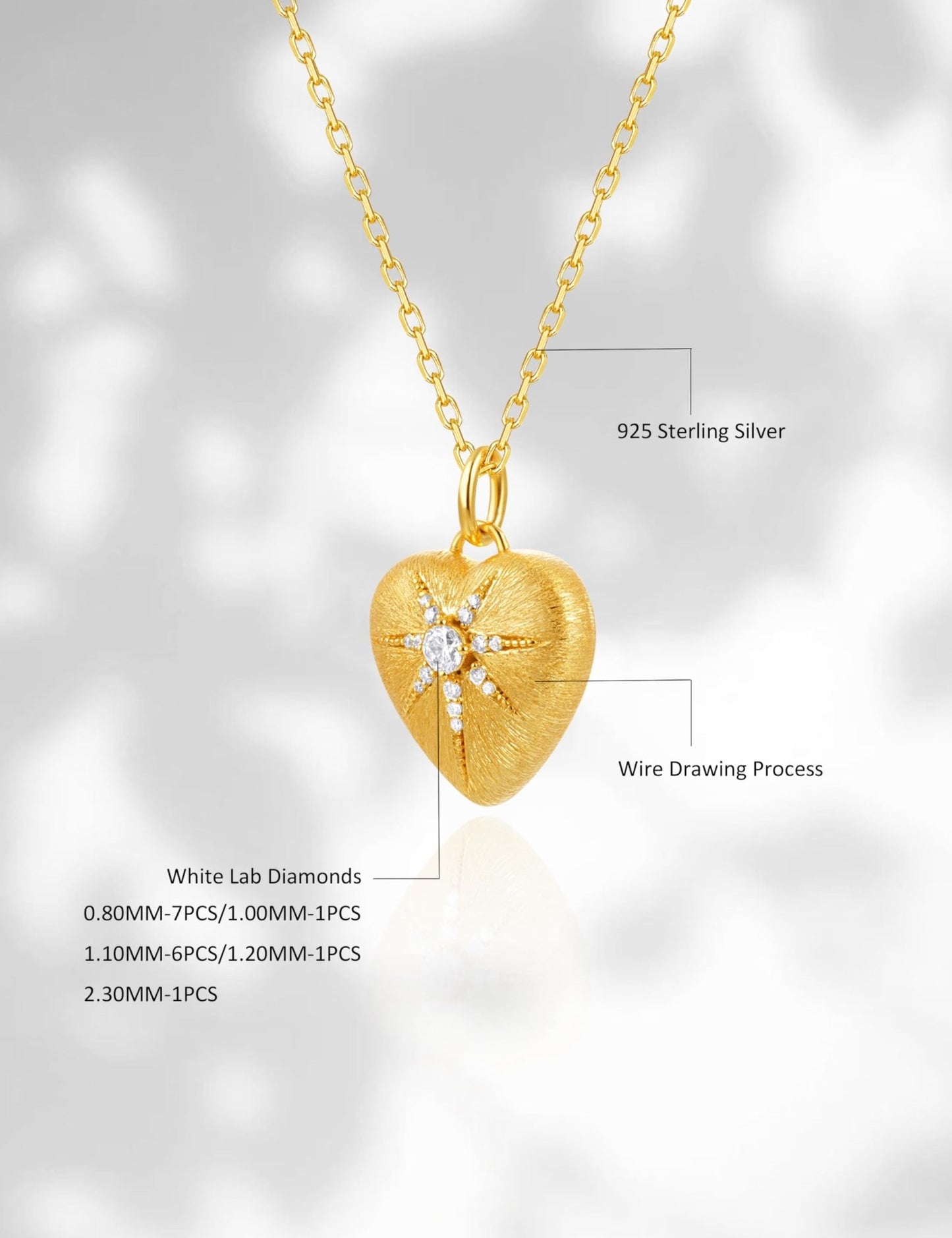 Sterling Silver Lab Grown Diamond Necklace for Women, 18 inch - Tennis Mindset
