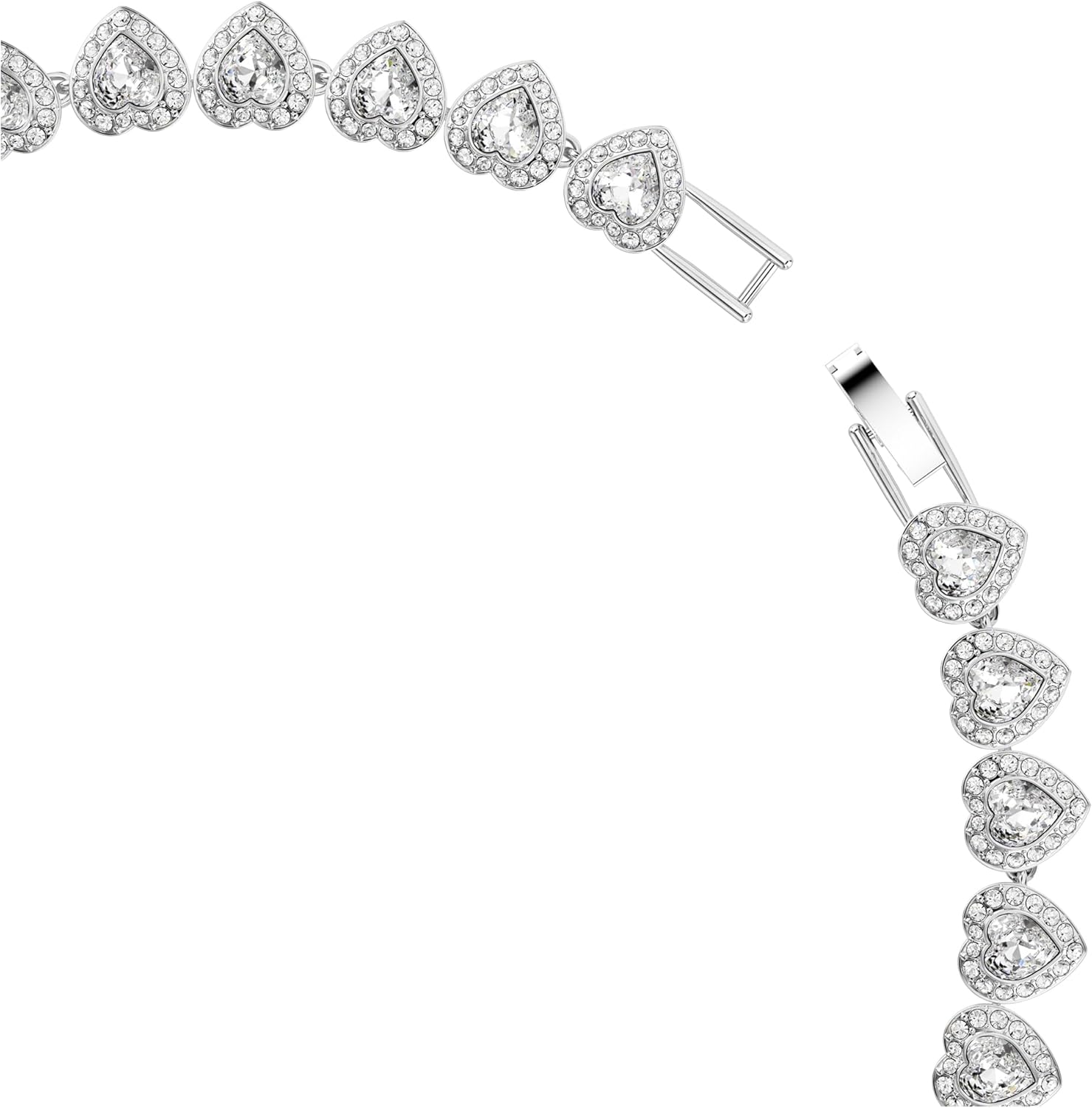 Swarovski Ariana Grande Collection, Clear Crystal & Pearls, Rhodium Finish, Necklaces, Earrings and Bracelets - Tennis Mindset