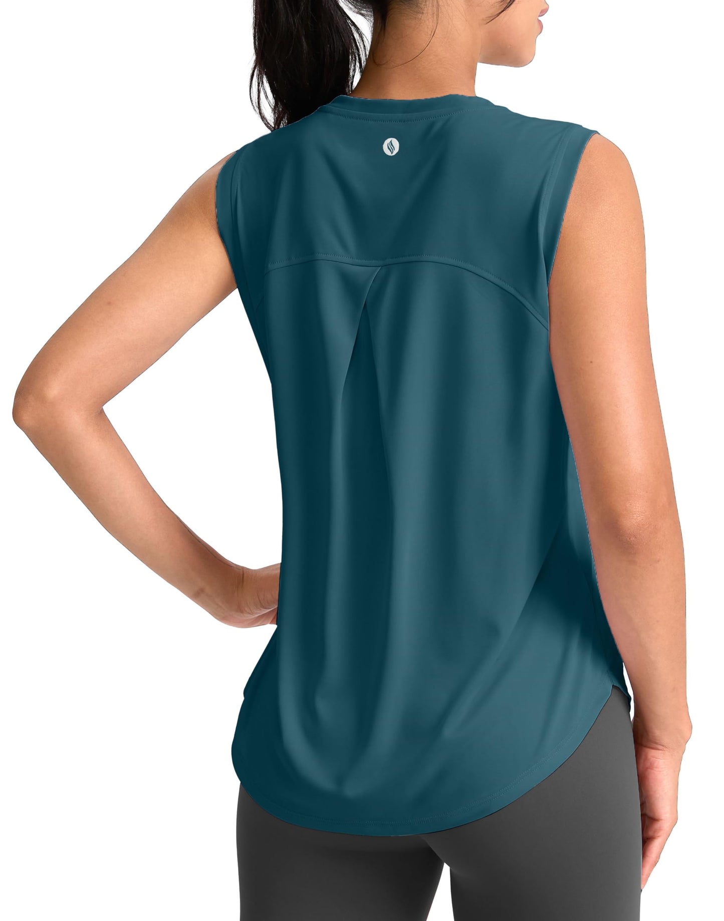 SANTINY Women's Workout Tank Tops Athletic Gym Yoga Shirt