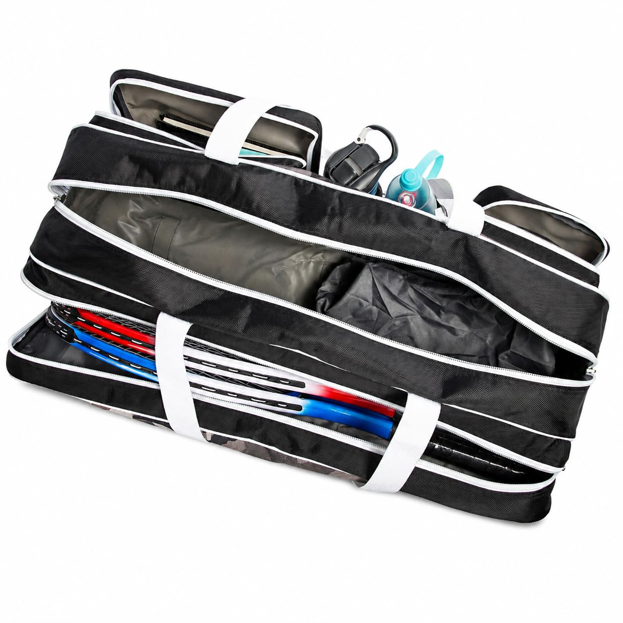 K-Cliffs Tennis Racket Bag | Deluxe Ballistic Nylon | Shoe Compartment - Tennis Mindset