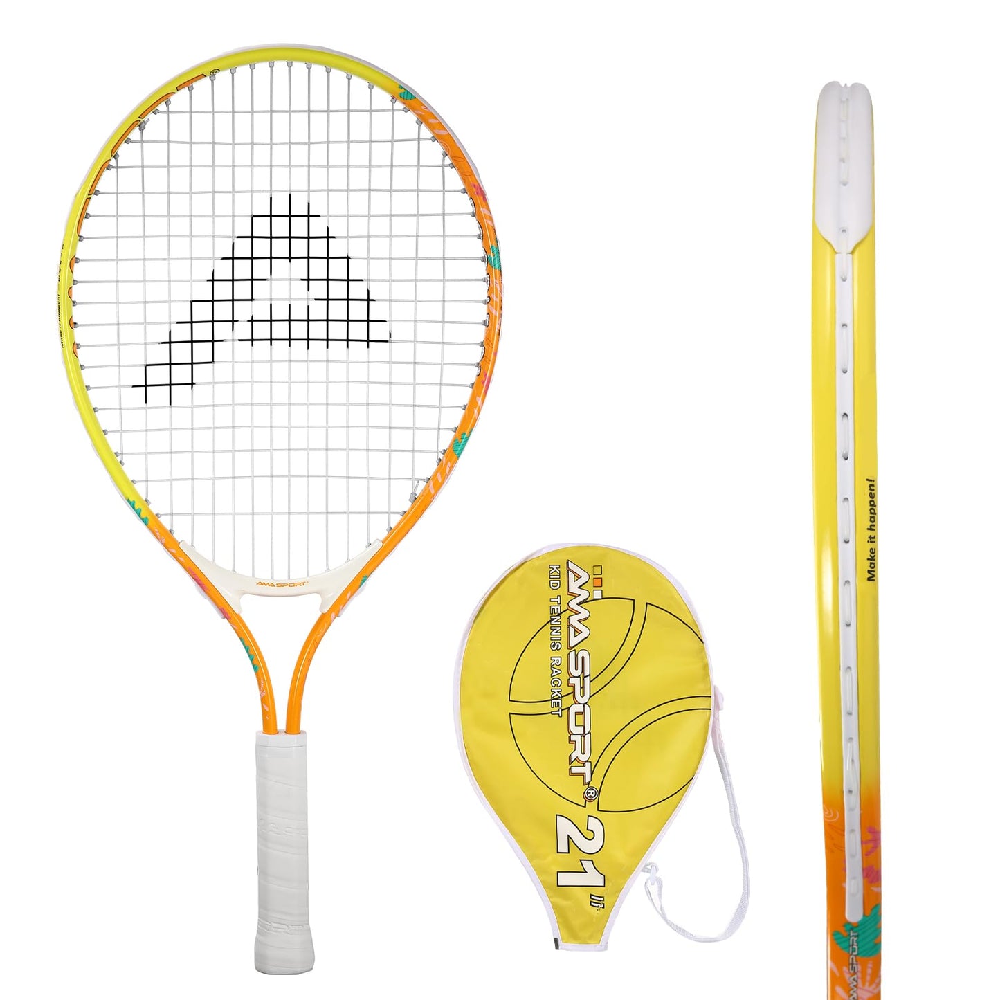 AMA SPORT Kids Tennis Racket for Junior Toddlers Starter Kit 17-25" Tennis Racquet for Girls and Boys with 420D Nylon Shoulder Strap Bag - Tennis Mindset