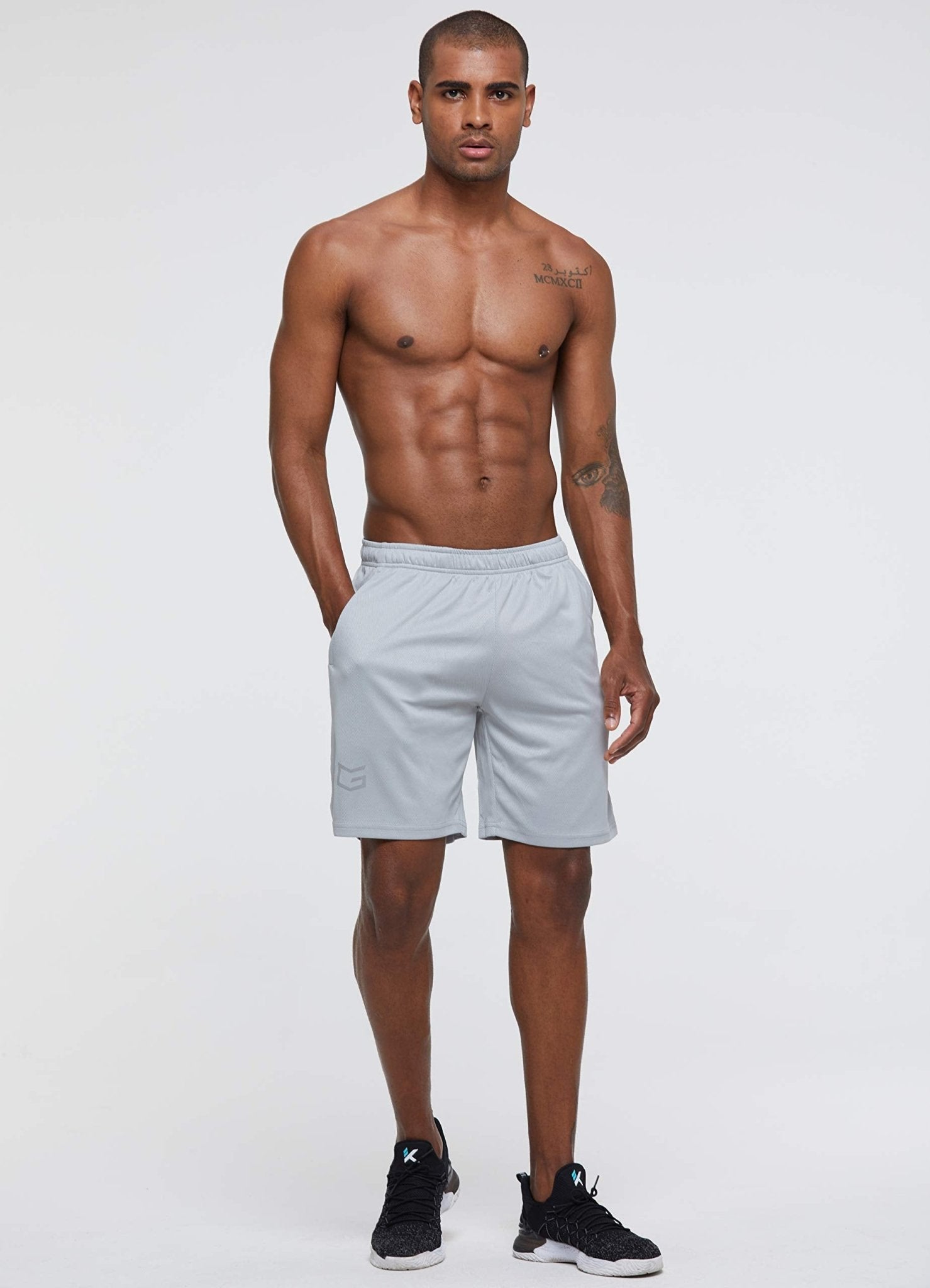 G Gradual Men's 7" Workout Running Shorts Quick Dry Lightweight Gym Shorts with Zip Pockets - Tennis Mindset