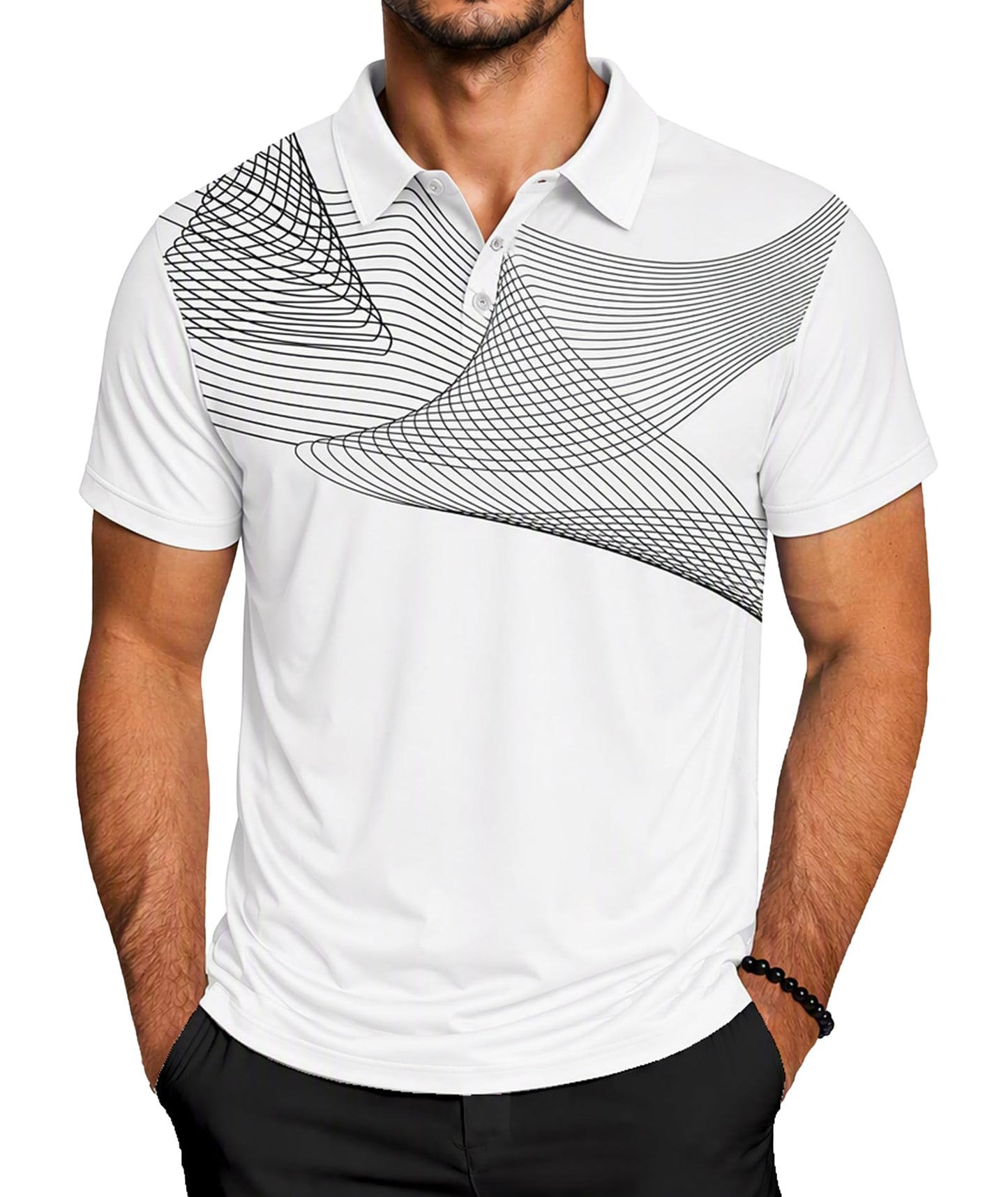 ZITY Golf Polo Shirts for Men Short Sleeve UPF 50+ Athletic Tennis T-Shirt - Tennis Mindset