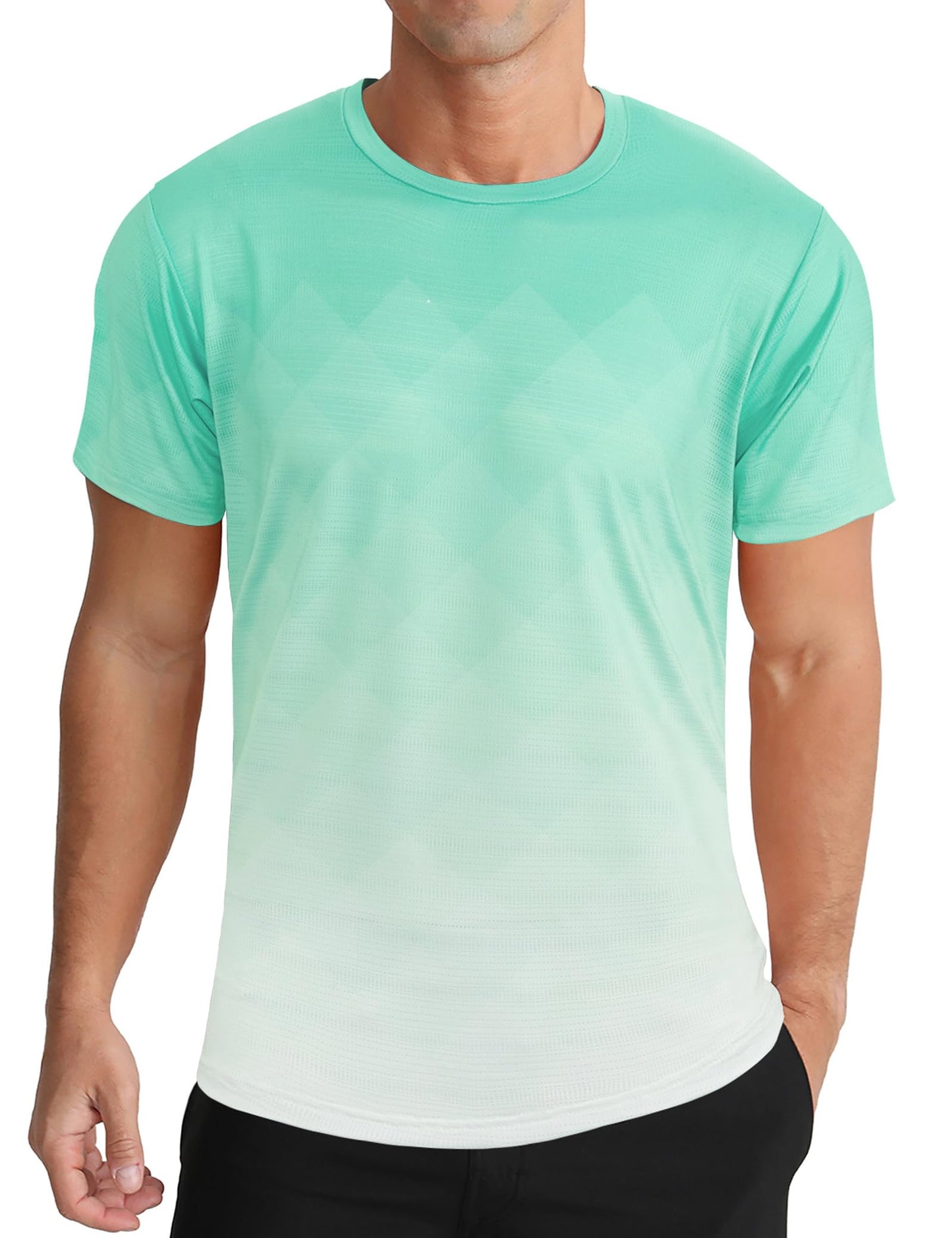 Men's Athletic T-Shirt Performance Gym Shirt Quick Dry Running Workout Tops - Tennis Mindset