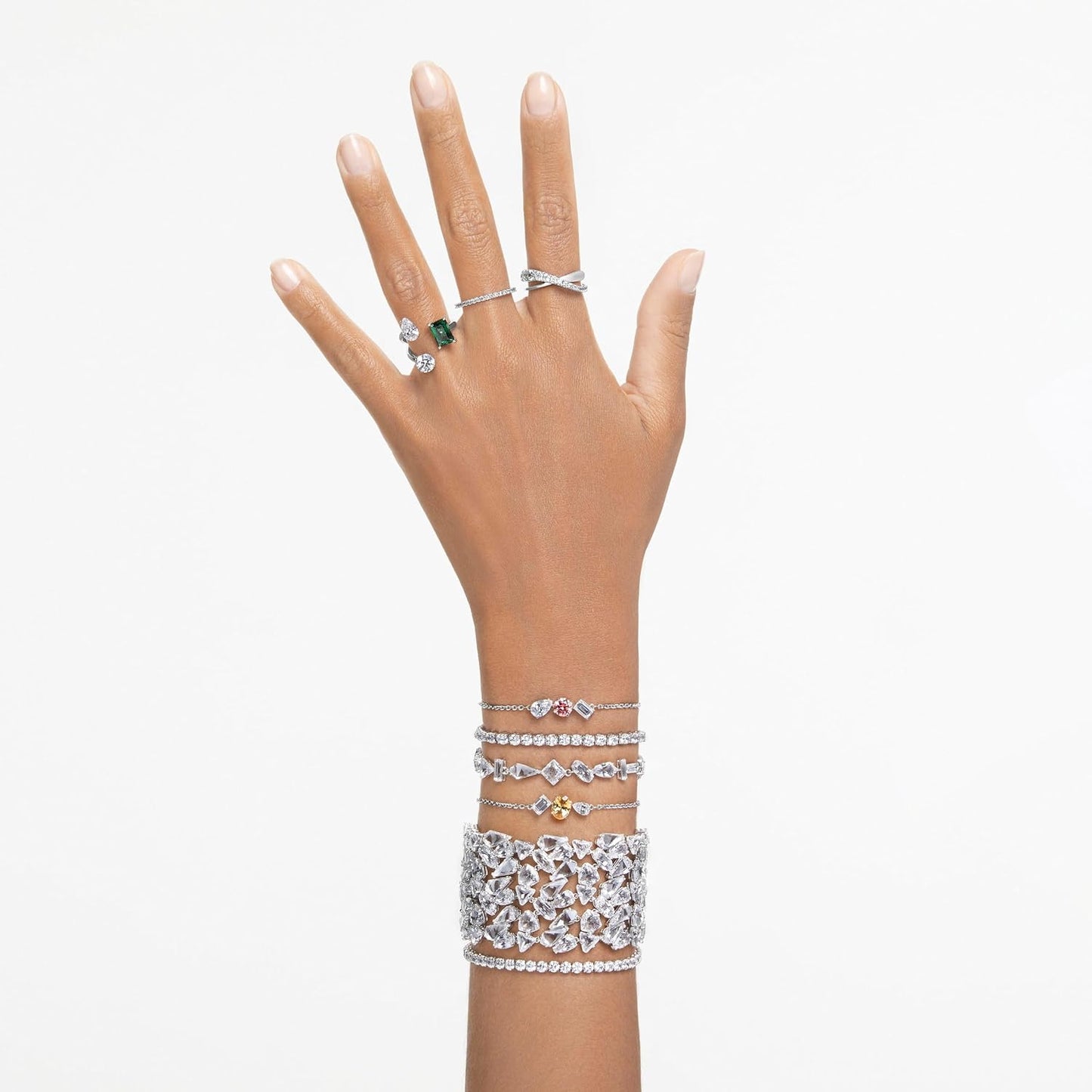 Swarovski Bracelet 5648937 Matrix Tennis white