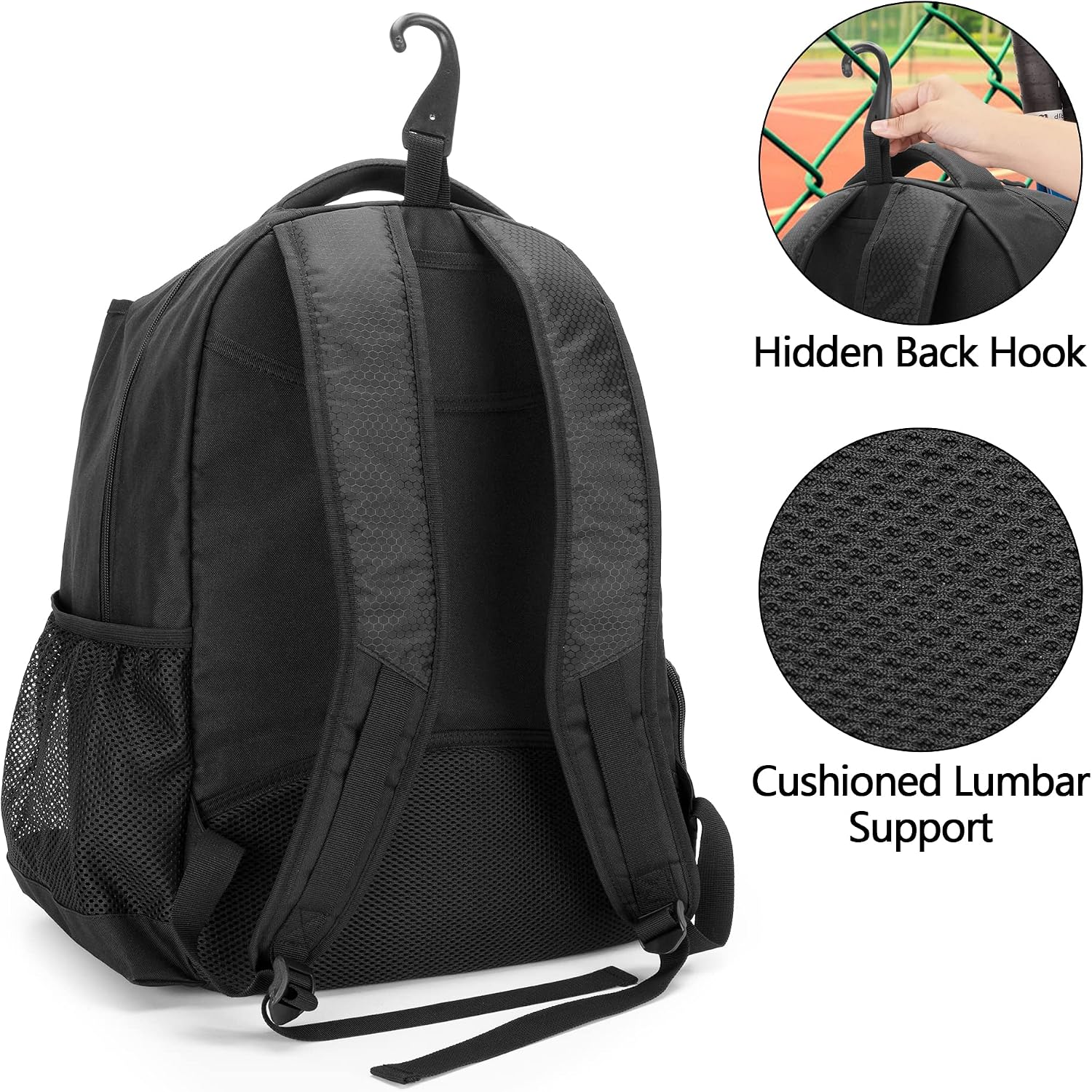 DSLEAF Tennis Bag for Men/Women, Tennis Backpack Holds 2 Rackets and Shoes - Tennis Mindset
