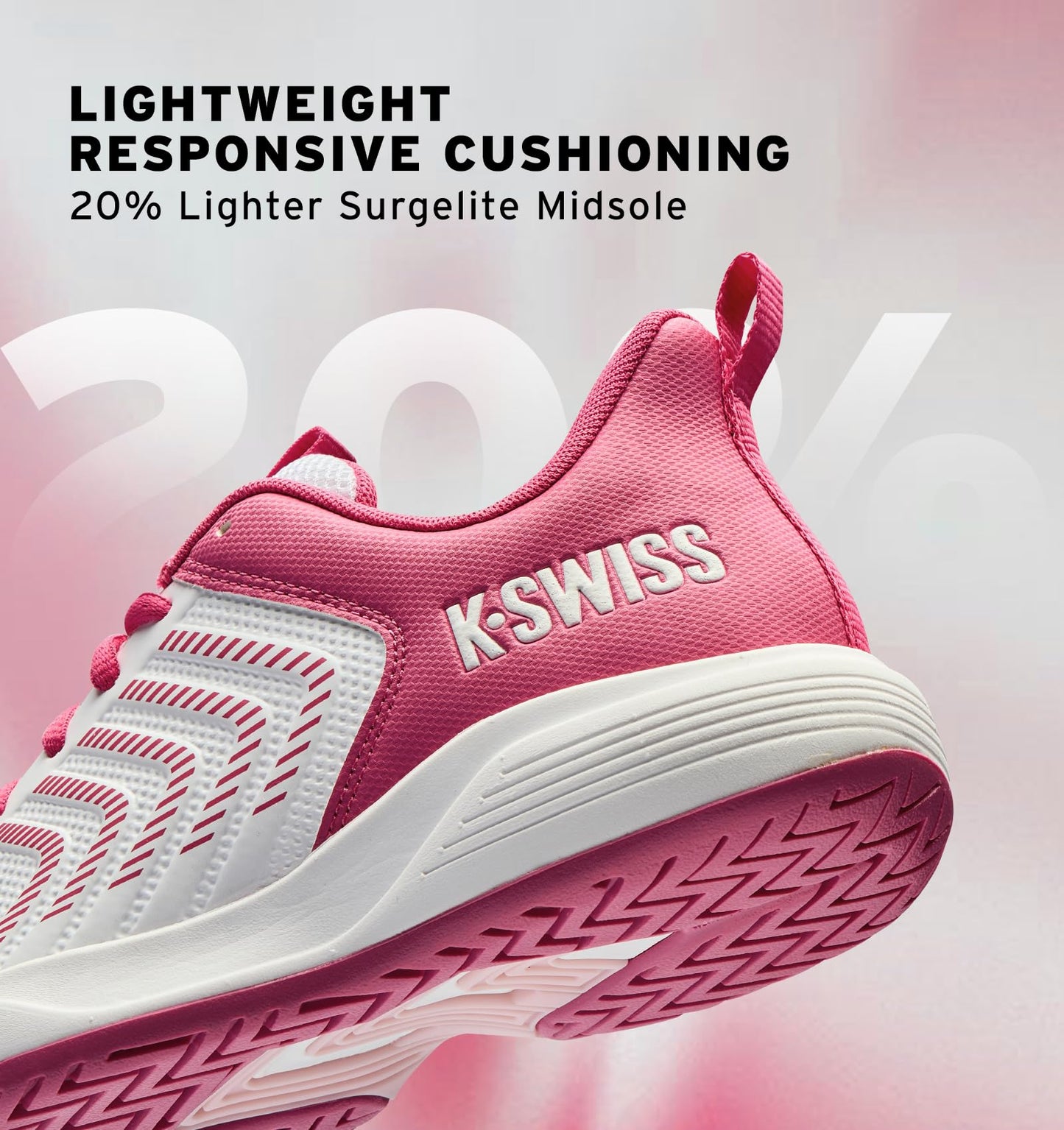 K-Swiss Women's Ultrashot Light Pickleball Tennis Shoe - Lightweight Court Shoes Lateral Movement Stable Support - Tennis Mindset