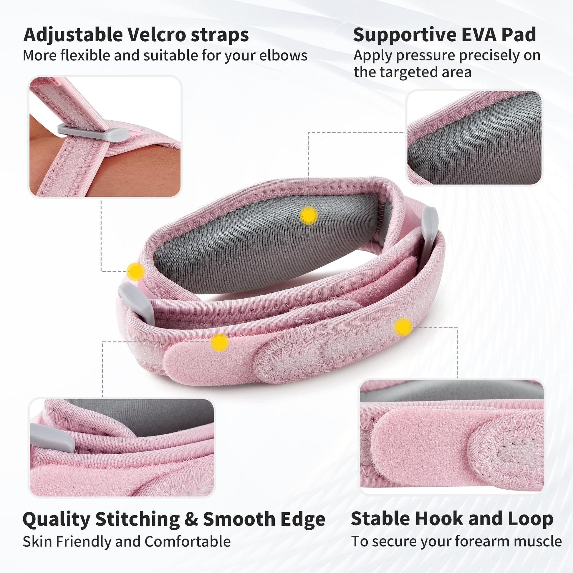 CAMBIVO 2 Pack Tennis Elbow Brace Strap for Tendonitis, Black - Tennis Mindset