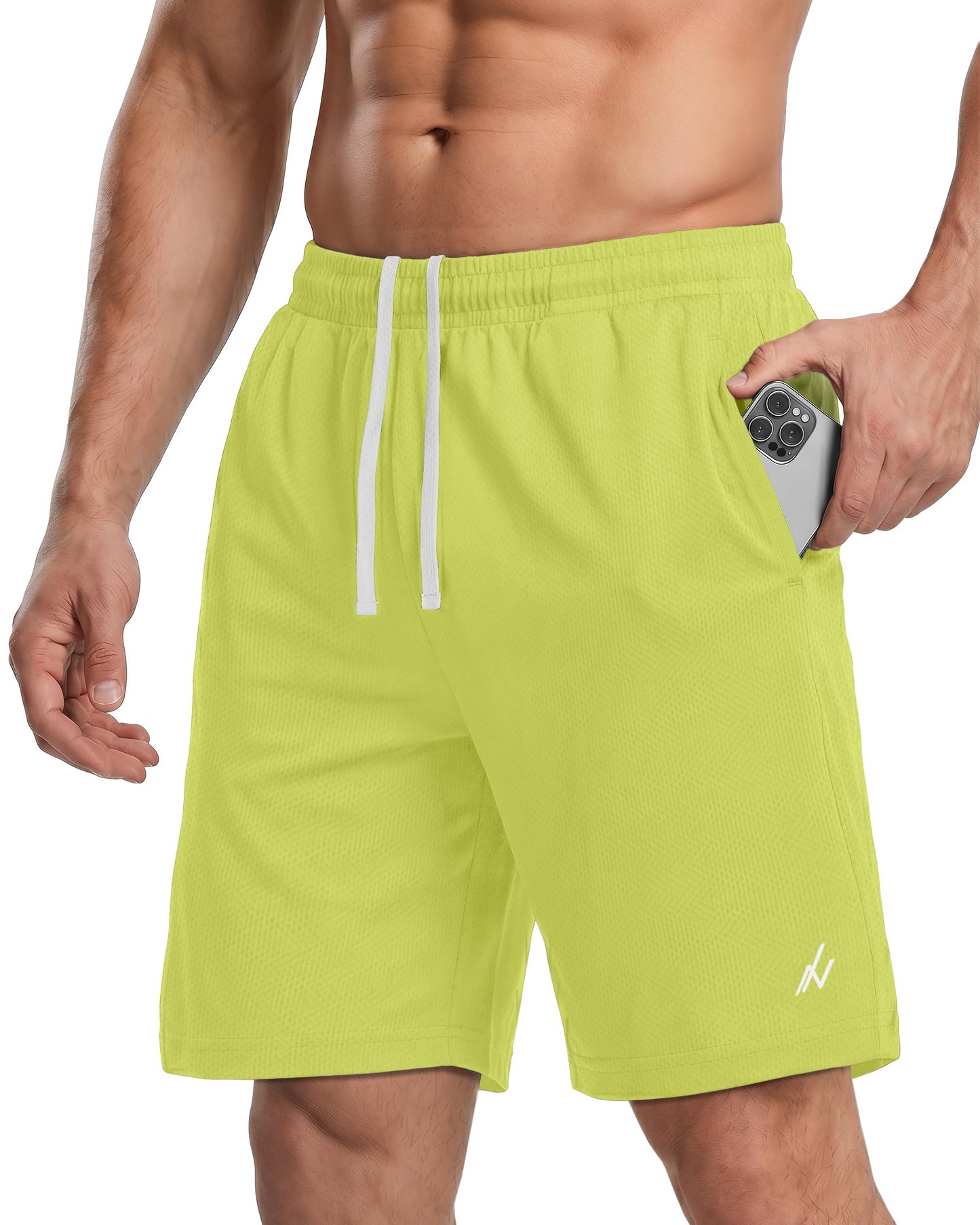 Breathable Mesh Mens Athletic Shorts Loose-Fit Quick Dry Running Gym Shorts - Tennis Mindset