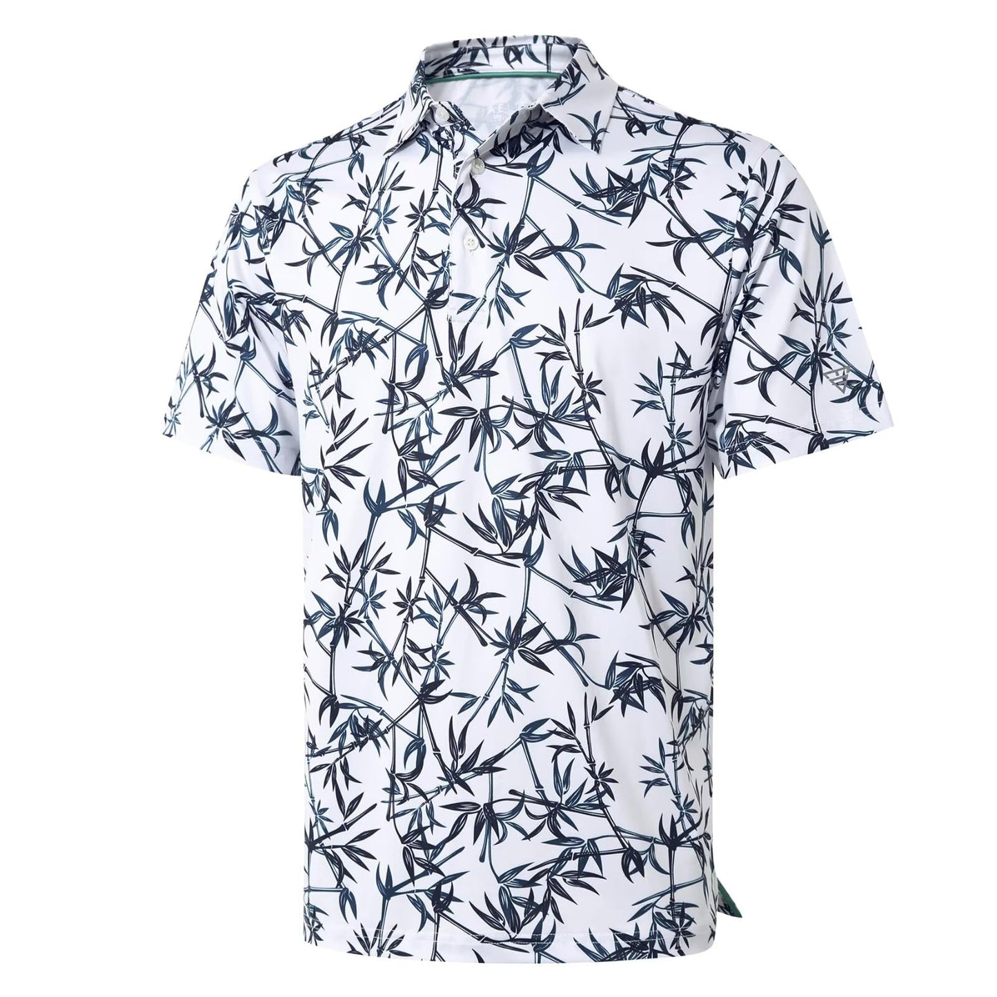 Golf Shirts for Men Dry Fit Short Sleeve Print Performance Moisture Wicking Polo Shirt - Tennis Mindset