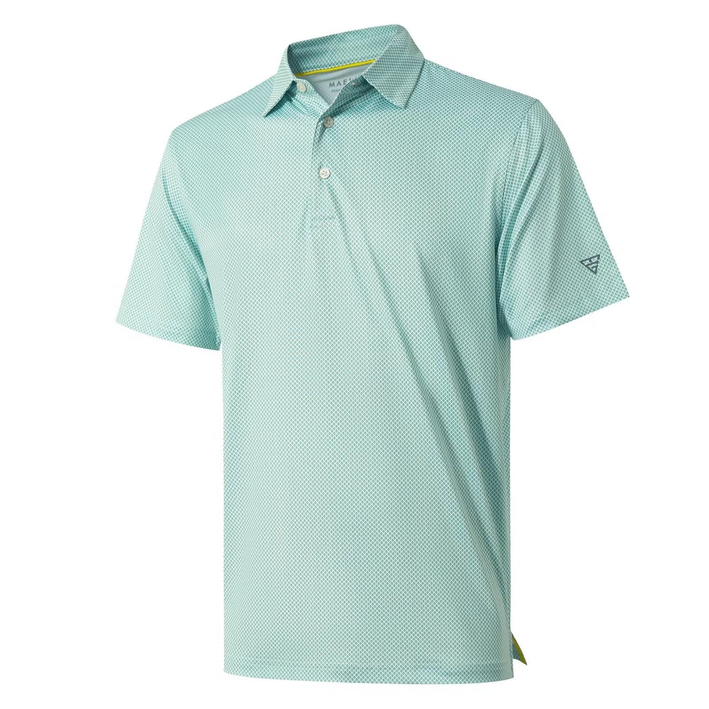 Golf Shirts for Men Dry Fit Short Sleeve Print Performance Moisture Wicking Polo Shirt - Tennis Mindset