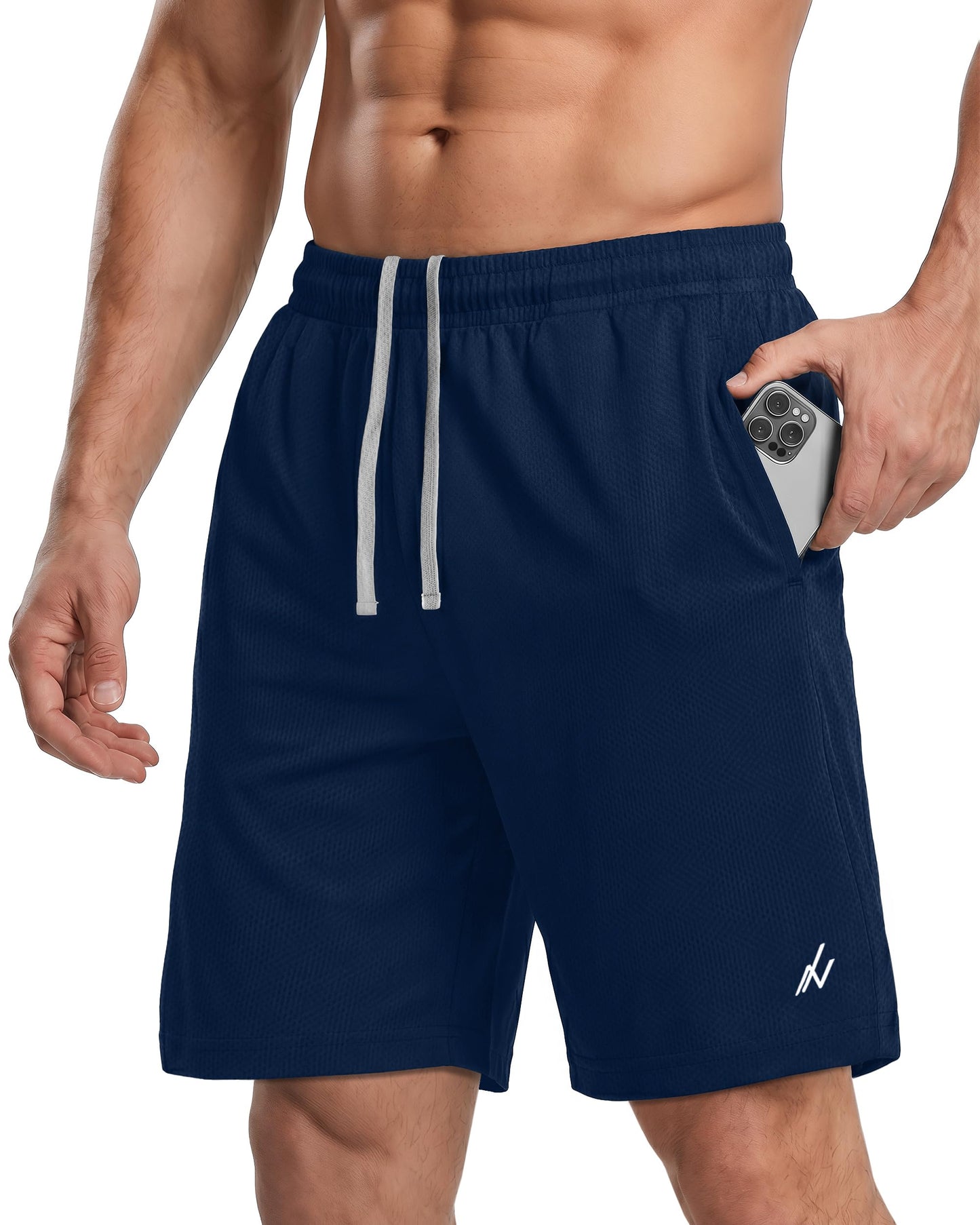 Breathable Mesh Mens Athletic Shorts Loose-Fit Quick Dry Running Gym Shorts - Tennis Mindset